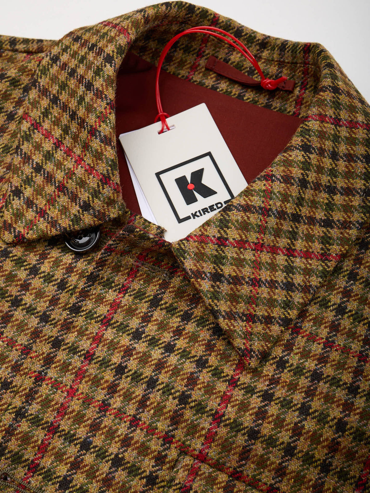 KITON KIRED "Zupo" Brown Plaid Double Face Blouson Jacket