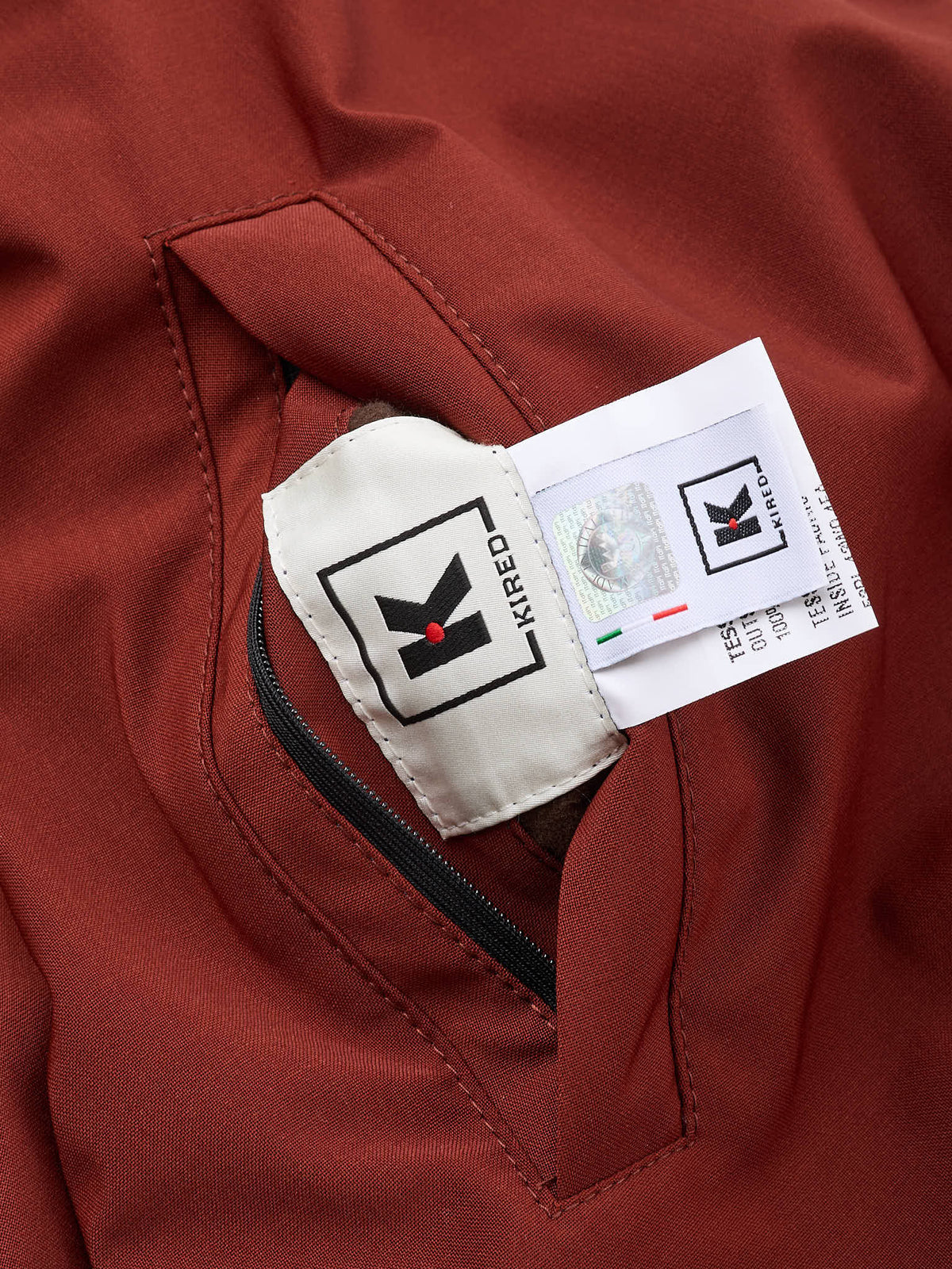 KITON KIRED "Zupo" Brown Plaid Double Face Blouson Jacket