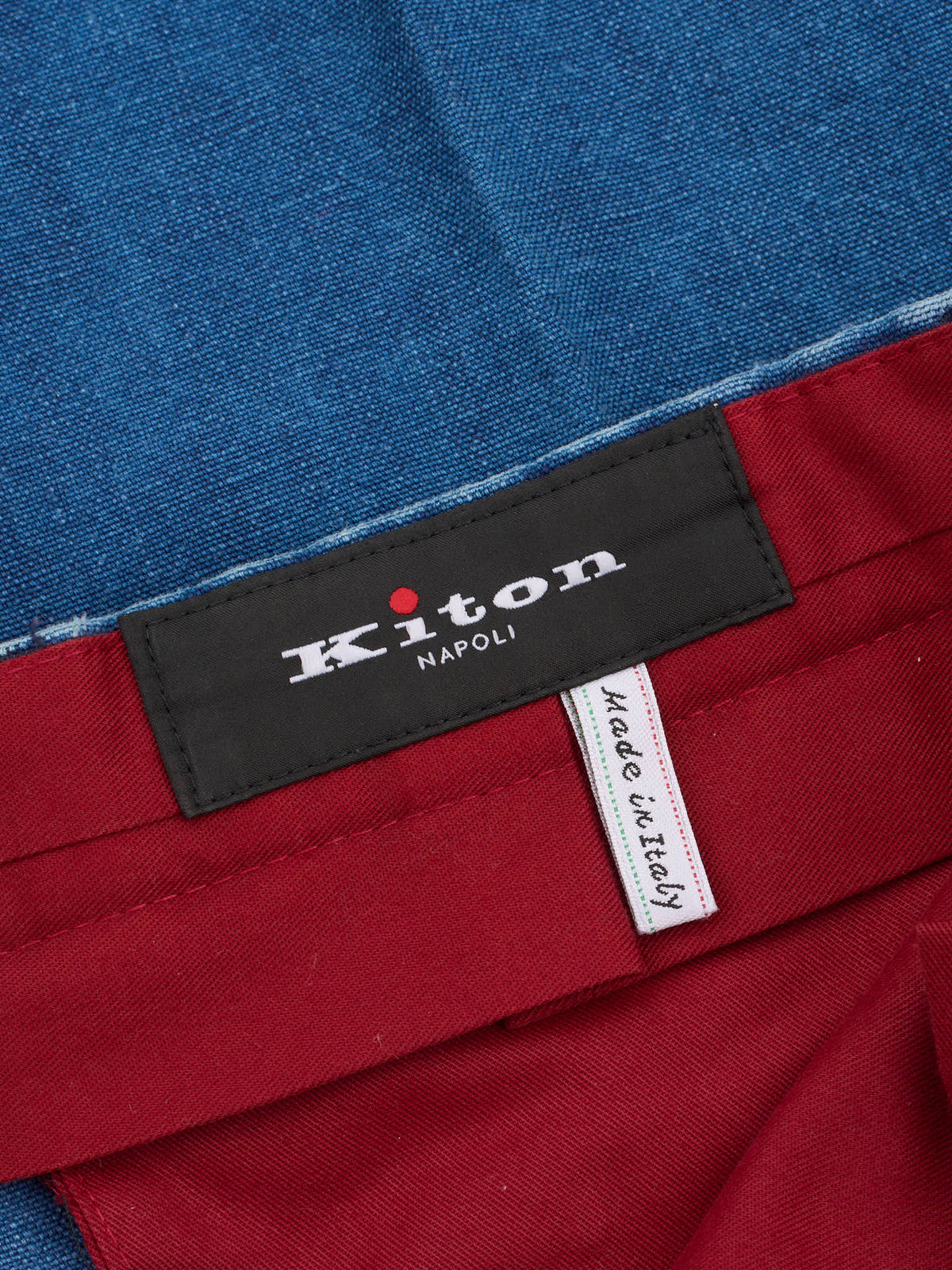 KITON Napoli Blue Denim Cotton Jeans