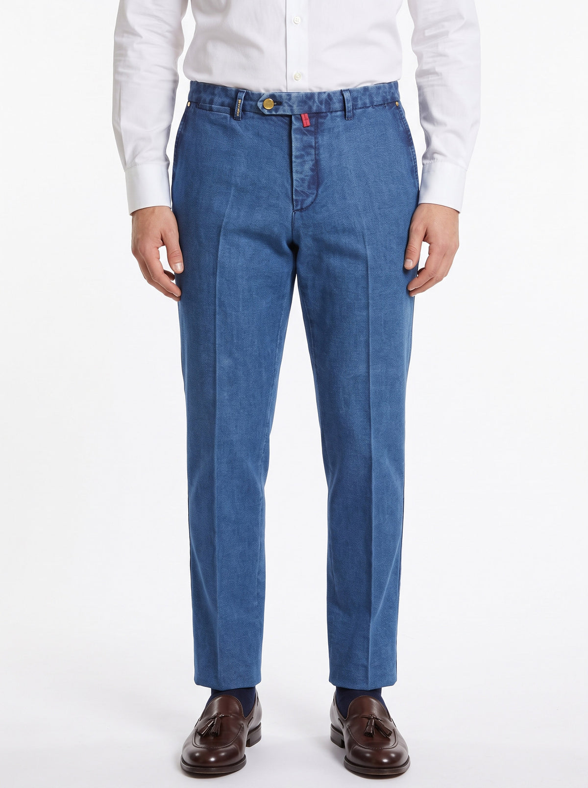 KITON Napoli Blue Denim Cotton Jeans