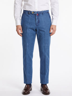 KITON Napoli Blue Denim Cotton Jeans