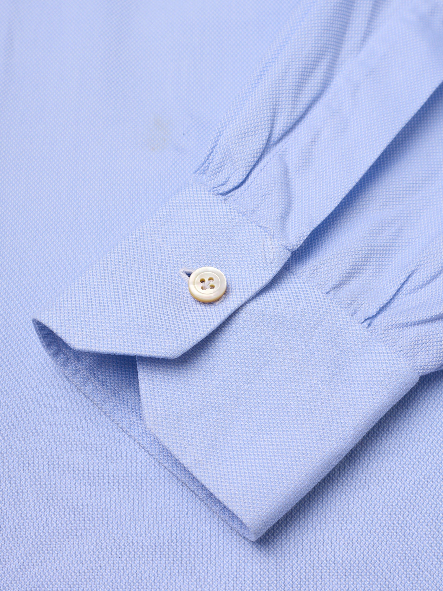KITON Napoli Blue Oxford Cotton Button-Down Dress Shirt EU 40 US 15.5