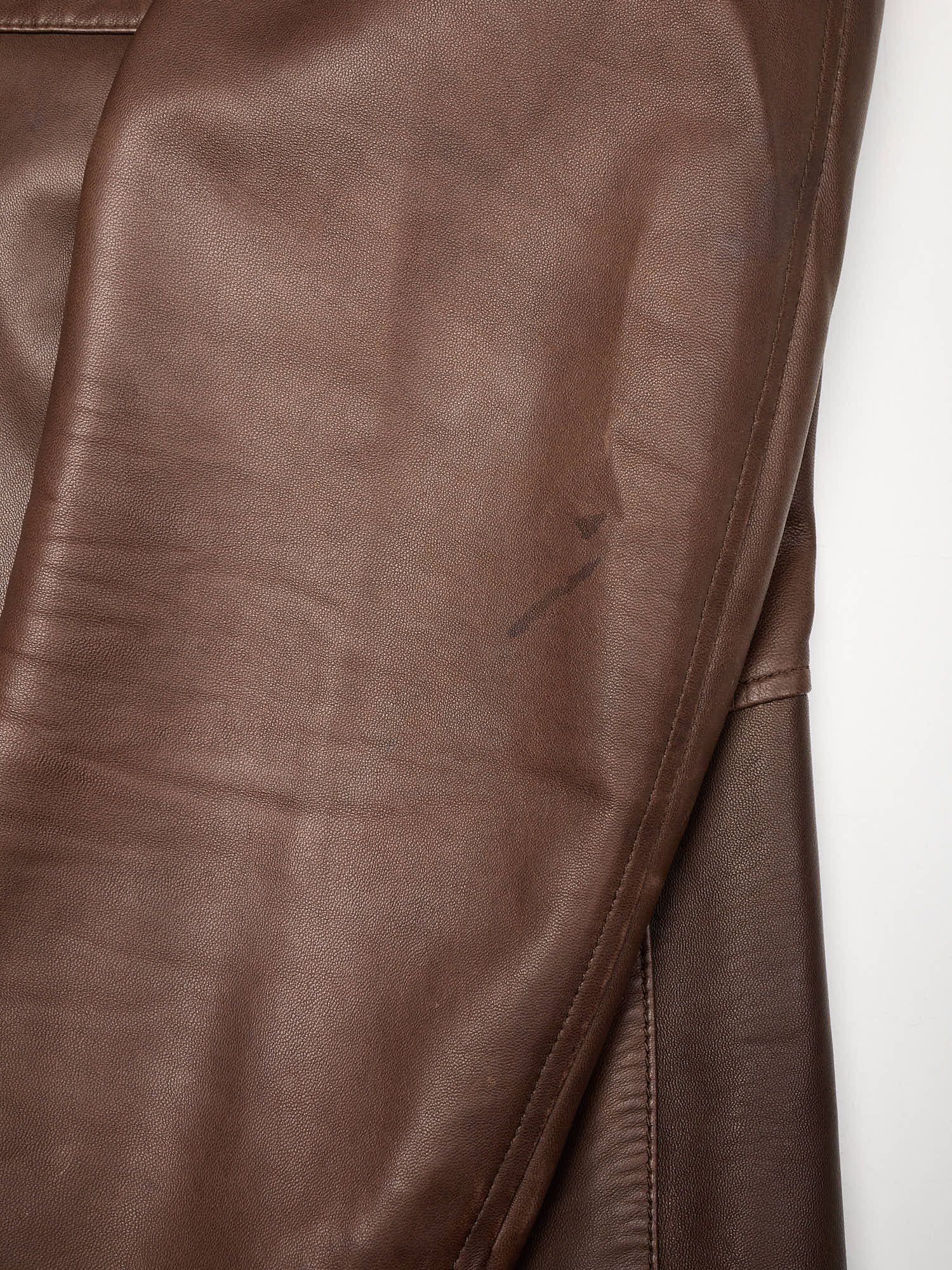 KITON Napoli Brown Leather Jacket