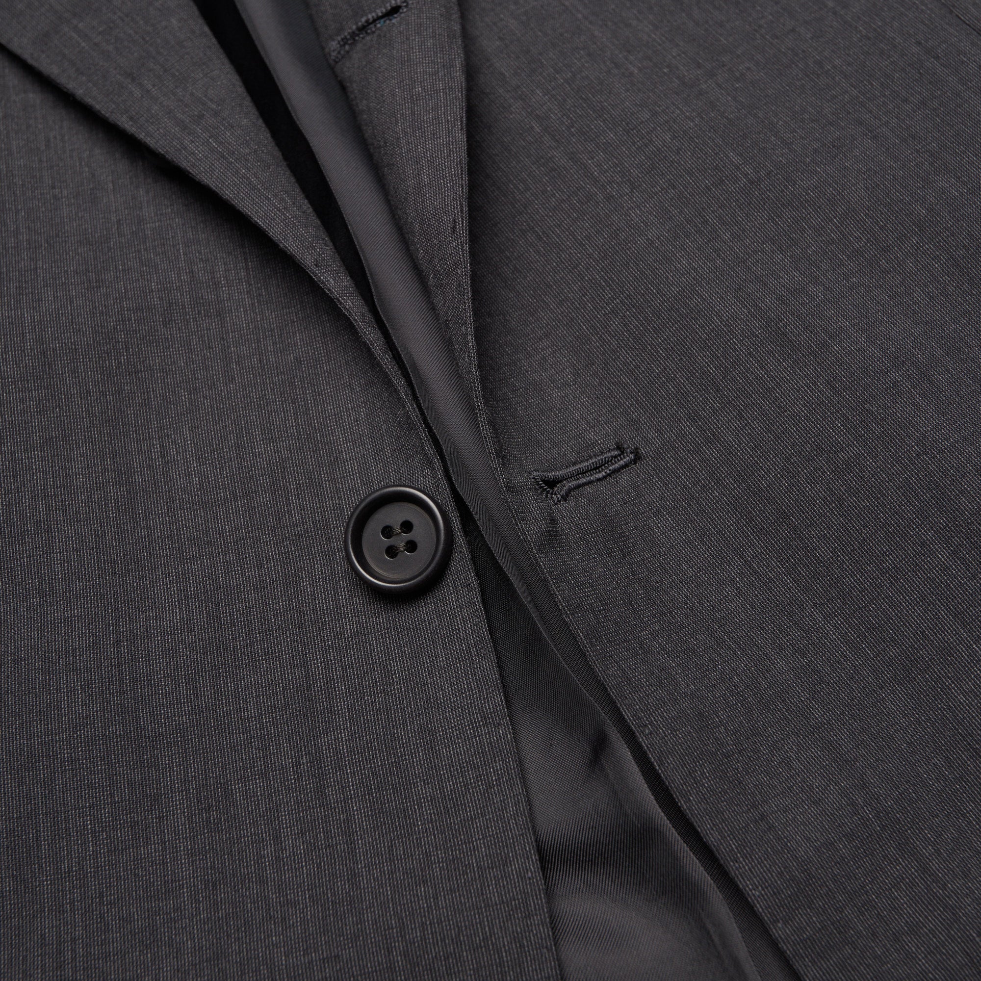 KITON "Diamante Blu" Handmade Charcoal Gray Super 150's Suit EU 50 NEW US 40