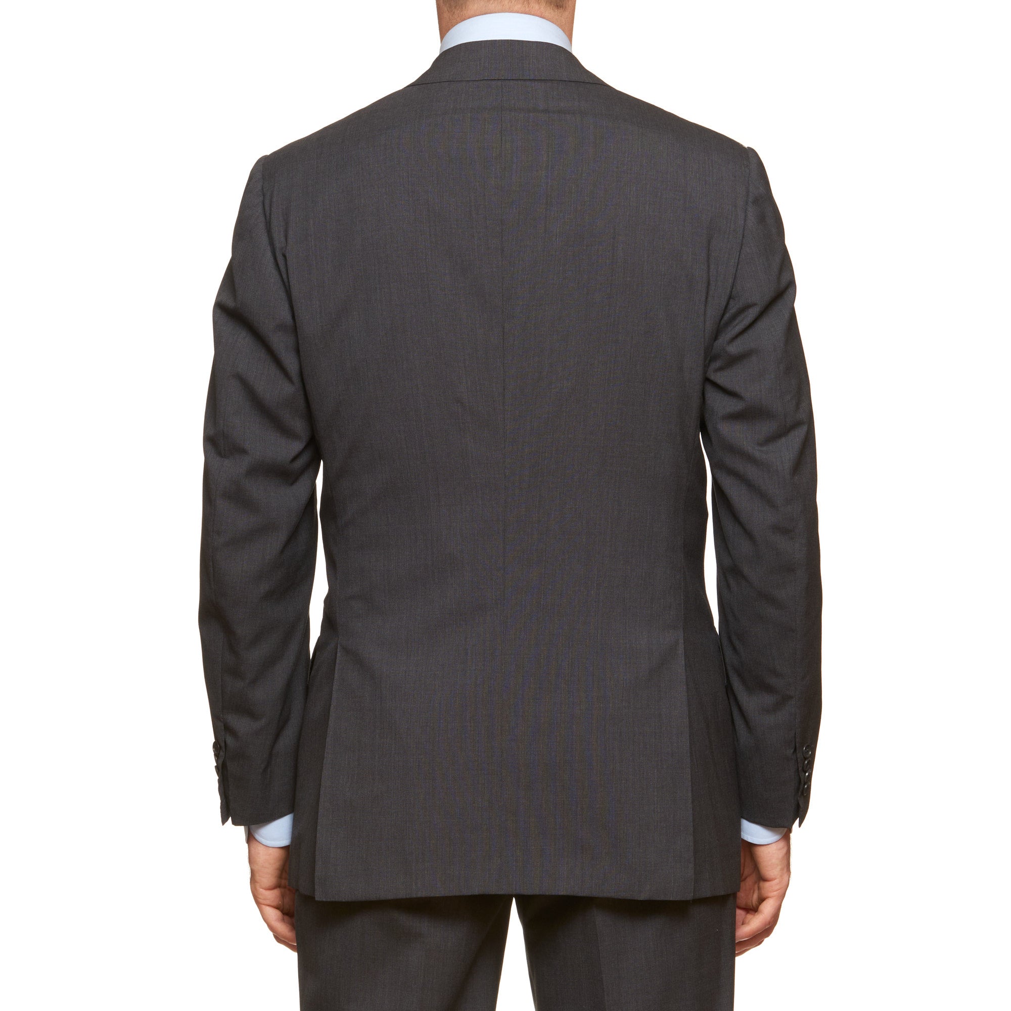 KITON "Diamante Blu" Handmade Charcoal Gray Super 150's Suit EU 50 NEW US 40 KITON