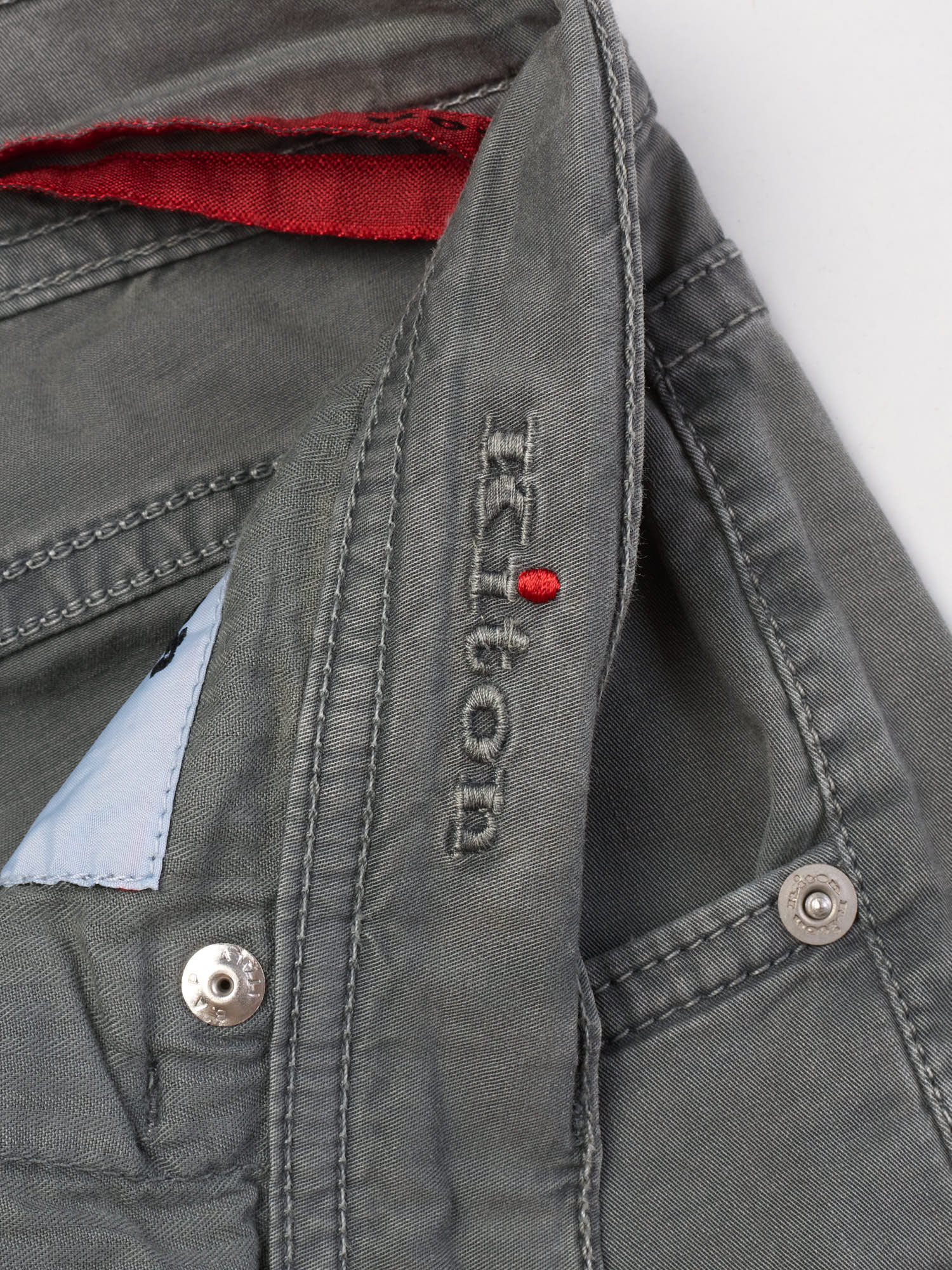 KITON Napoli Gray Cotton Slim Fit Chino Pants US 33