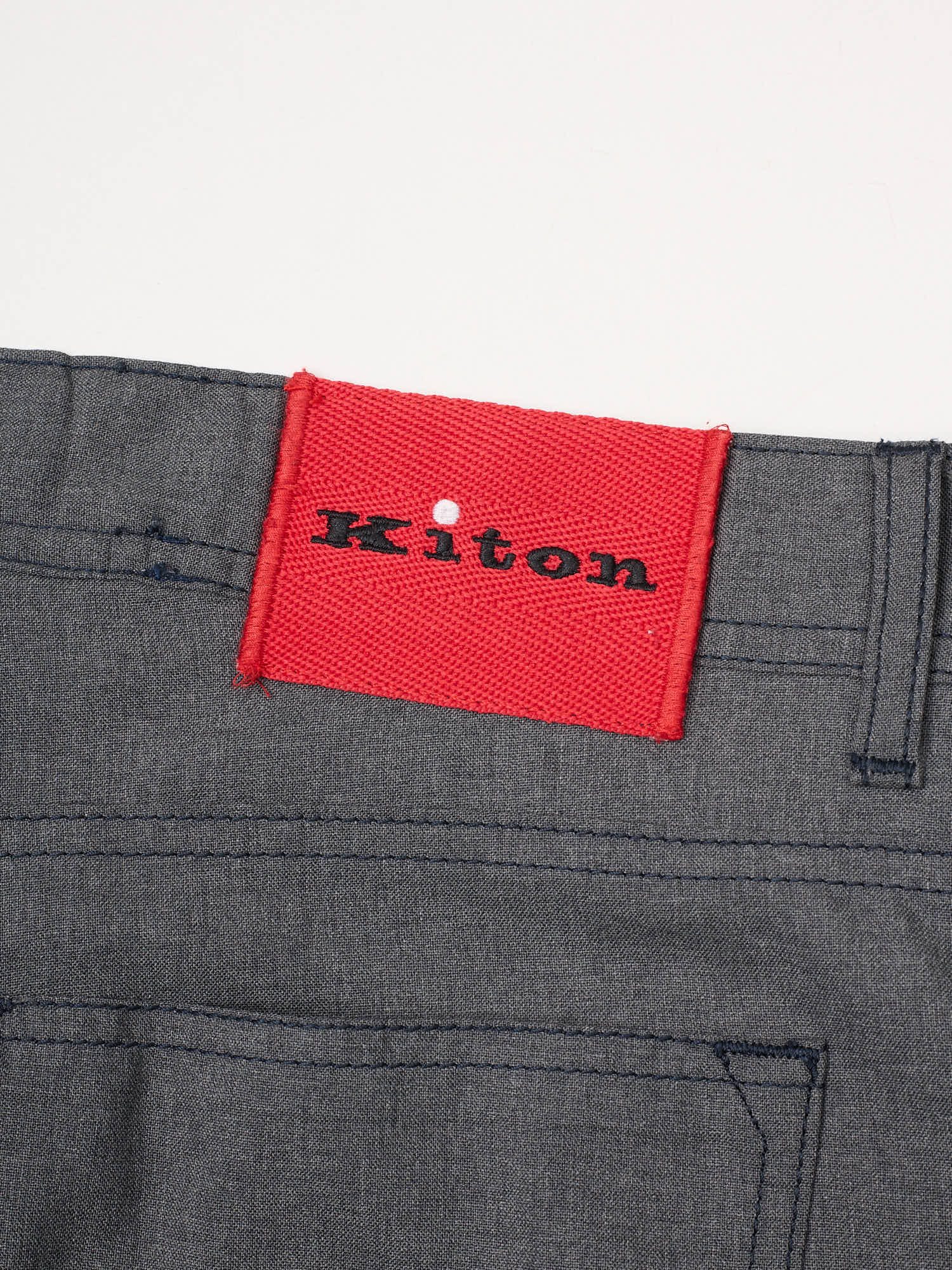 KITON Napoli Gray Wool Pants