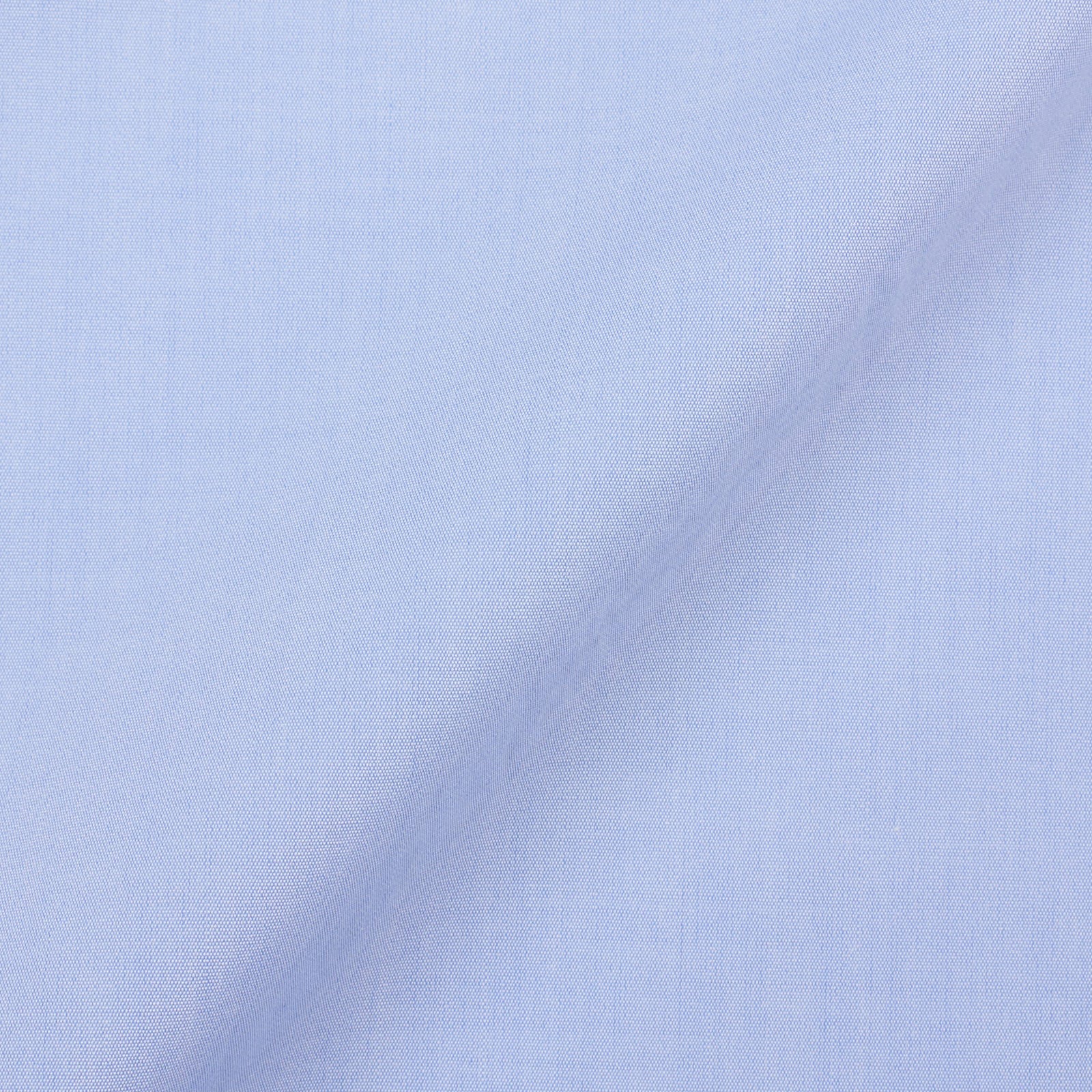 KITON Napoli Handmade Bespoke Light Blue Poplin Cotton Dress Shirt EU 40 US 15.75 KITON