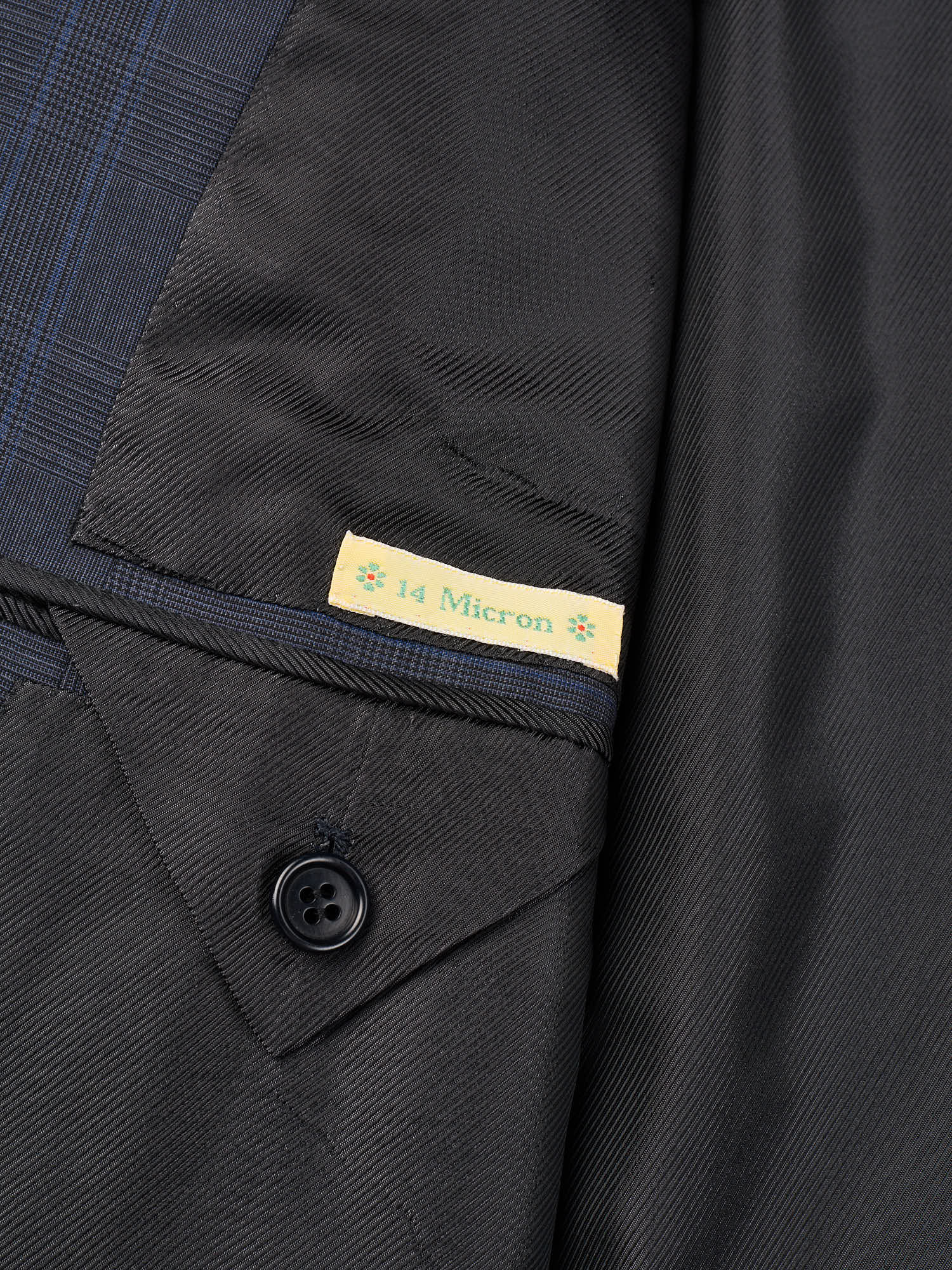 KITON Handmade Blue Plaid 14 Micron Wool Super 180's Suit EU 52 NEW US 42