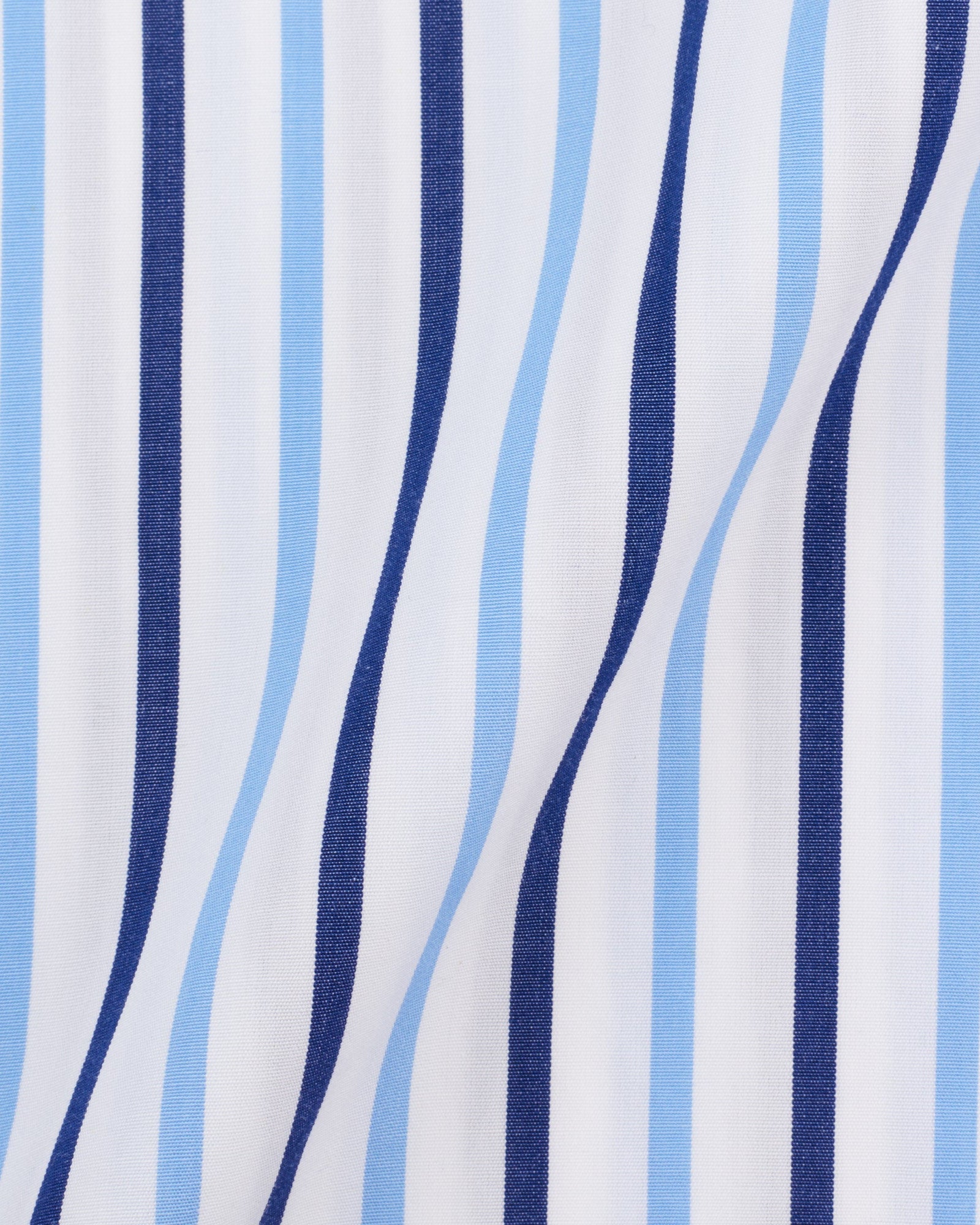 KITON Napoli Handmade Blue Striped Cotton Button-Down Dress Shirt EU 39 NEW US 15.5 KITON