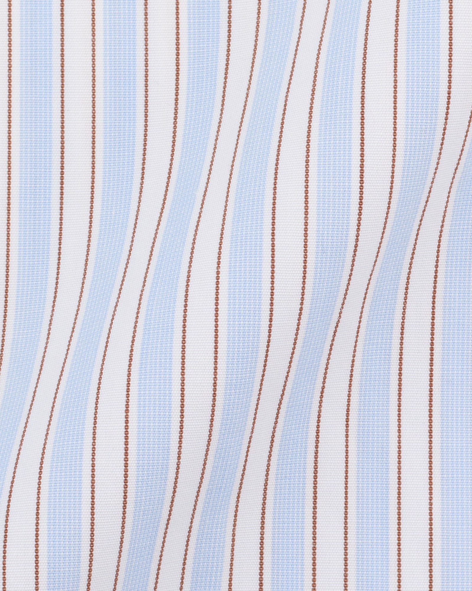 KITON Napoli Handmade Blue Striped Cotton Button-Down Dress Shirt EU 39 US 15.5 Slim KITON