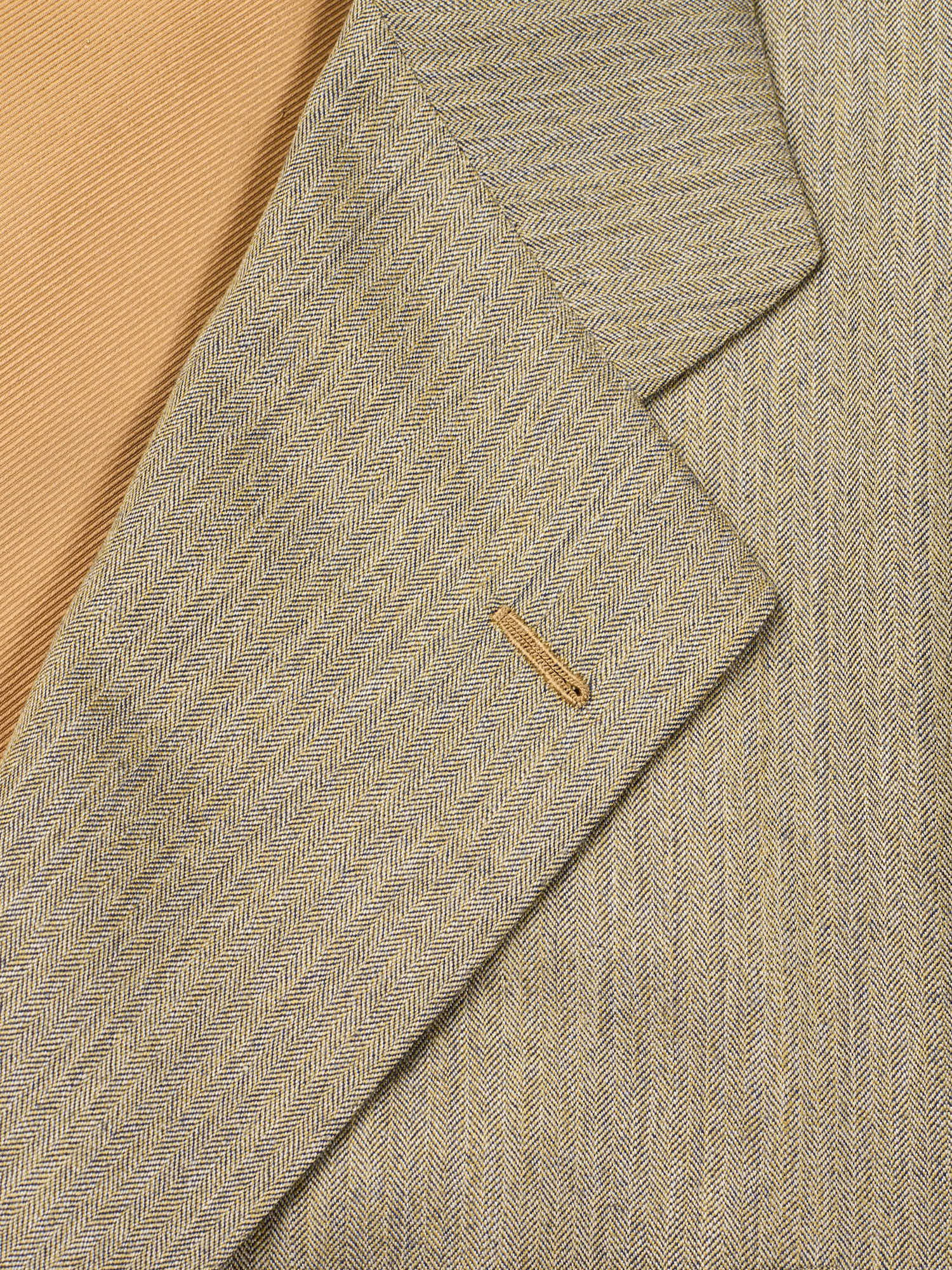 KITON Napoli Handmade  Herringbone Pure Cashmere Suit EU 50 NEW US 40