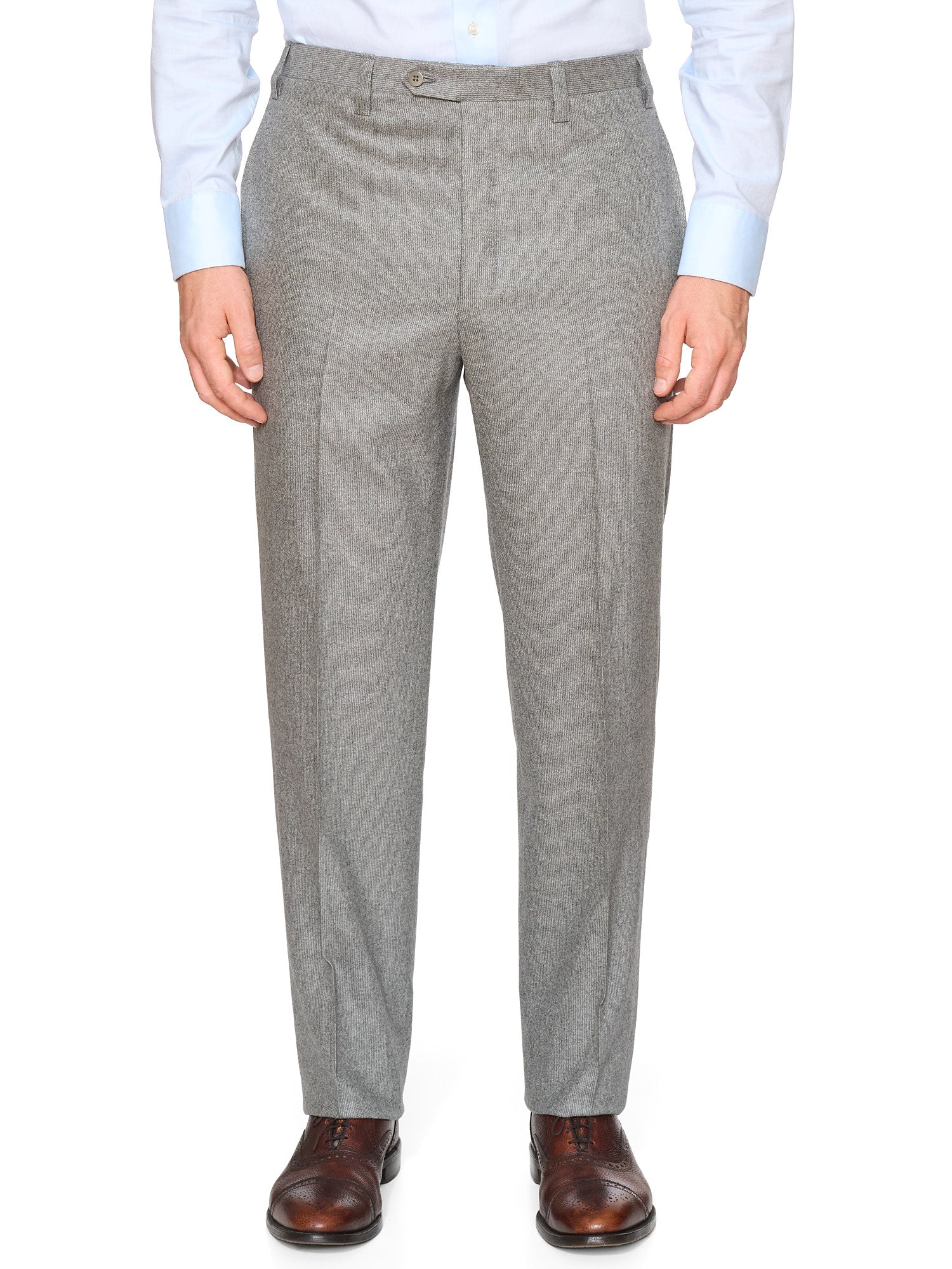KITON Napoli Handmade Heather Gray Wool-Cashmere Suit