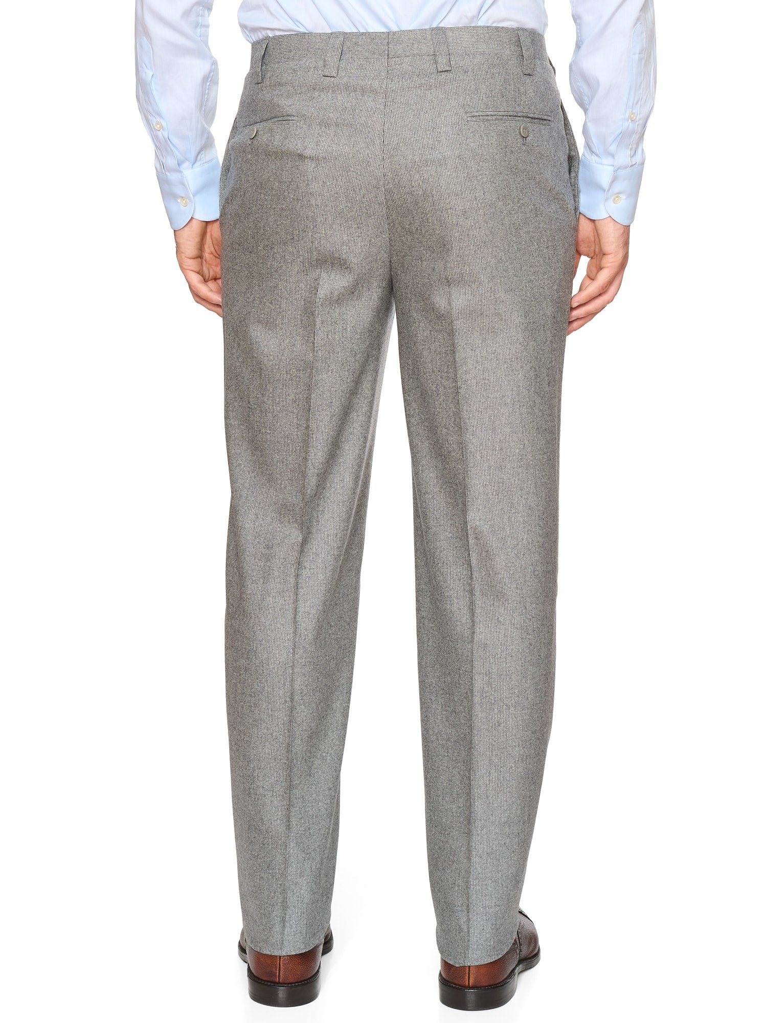 KITON Napoli Handmade Heather Gray Wool-Cashmere Suit