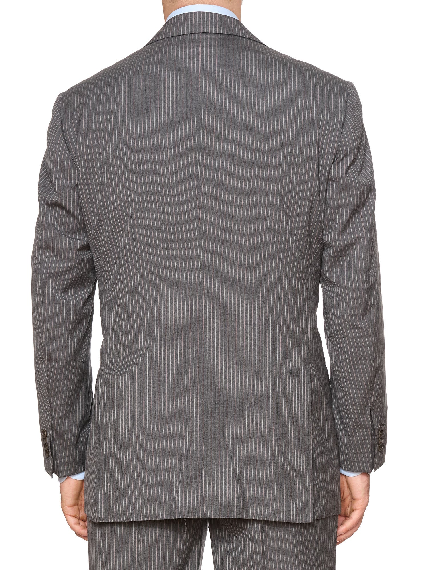 KITON Napoli Handmade Gray 14 Micron Wool Super 180's Suit