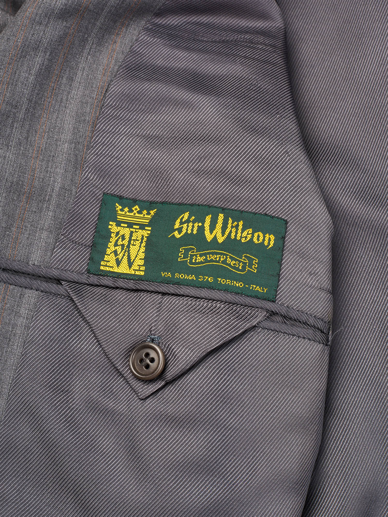 KITON Napoli Handmade Gray Stripes 14 Micron Super 180's Business Suit