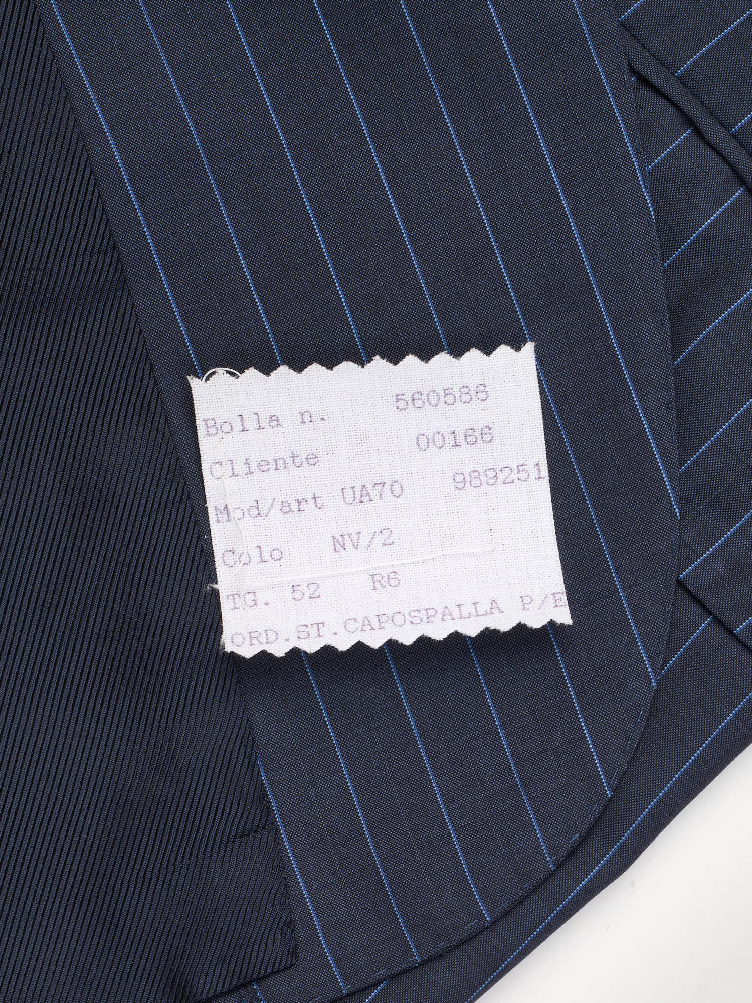KITON Napoli Navy Pinstripe 14 Micron Super 180's Suit EU 52 NEW US 42