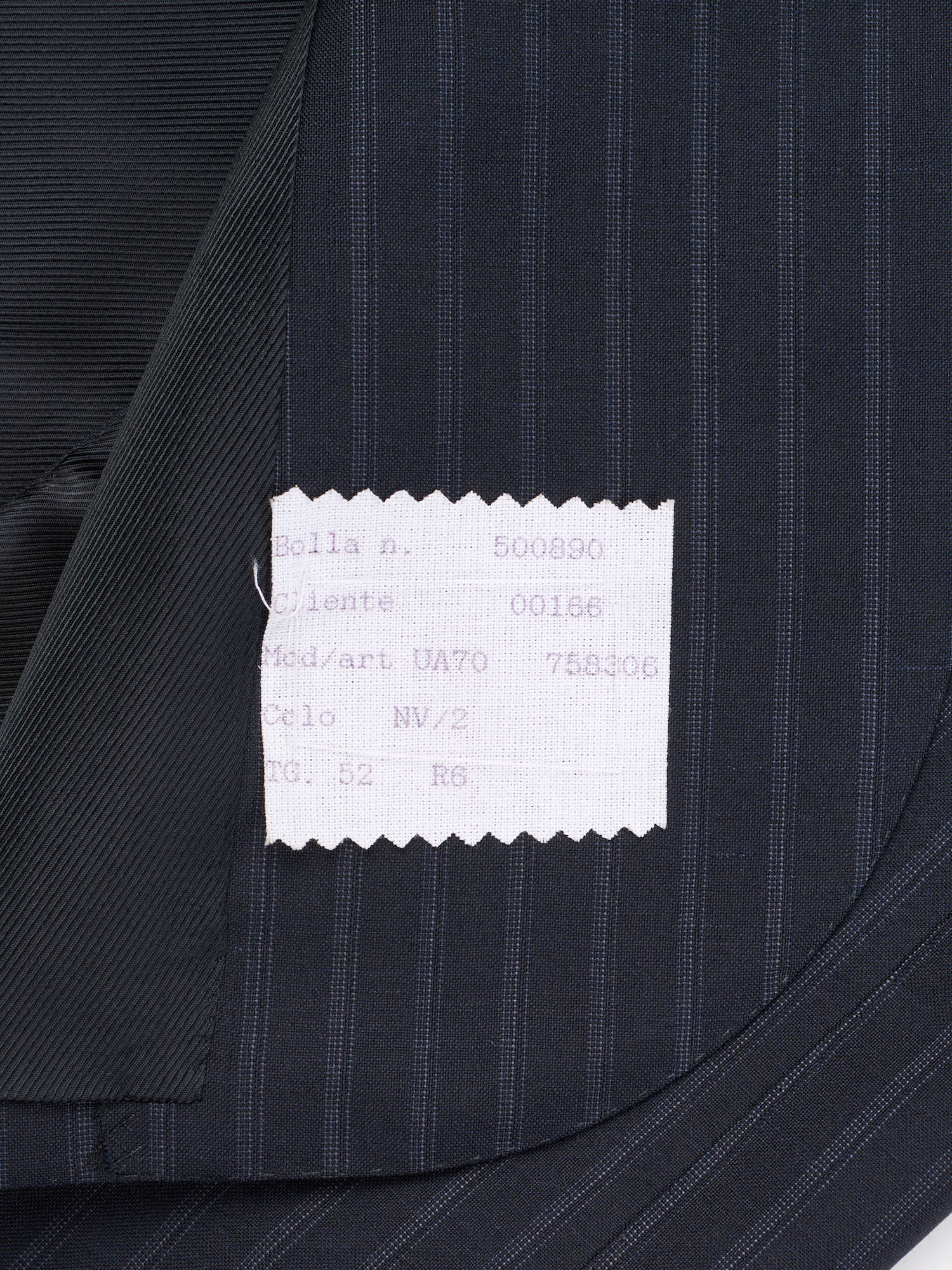 KITON Napoli Handmade Navy Striped Wool-Mohair Suit