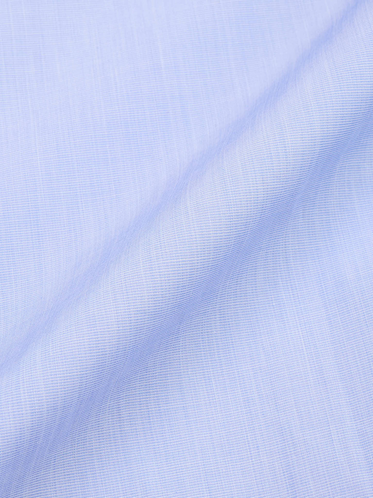 KITON Napoli Handmade Light Blue Cotton Chambray Dress Shirt