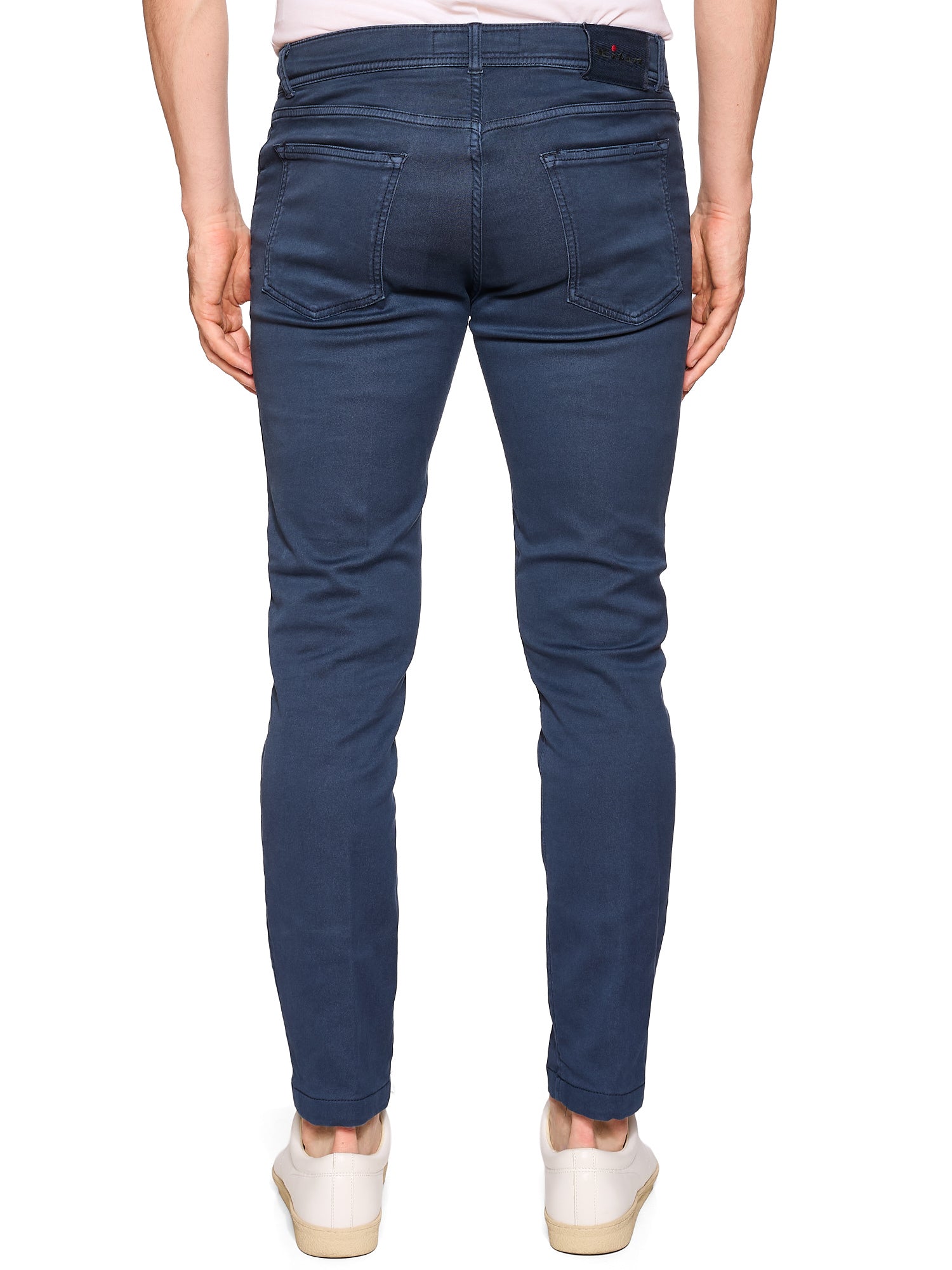 KITON Napoli Navy Blue Cotton Super Slim Fit Jeans US 32 EU 48
