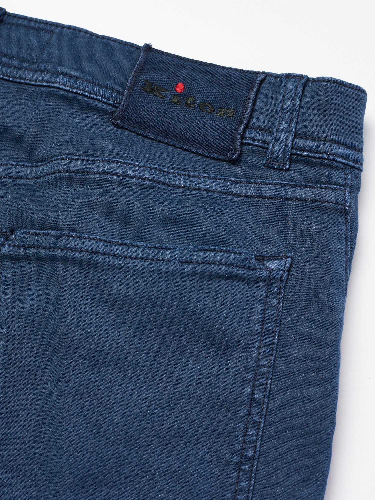 KITON Napoli Navy Blue Cotton Super Slim Fit Jeans US 32 EU 48