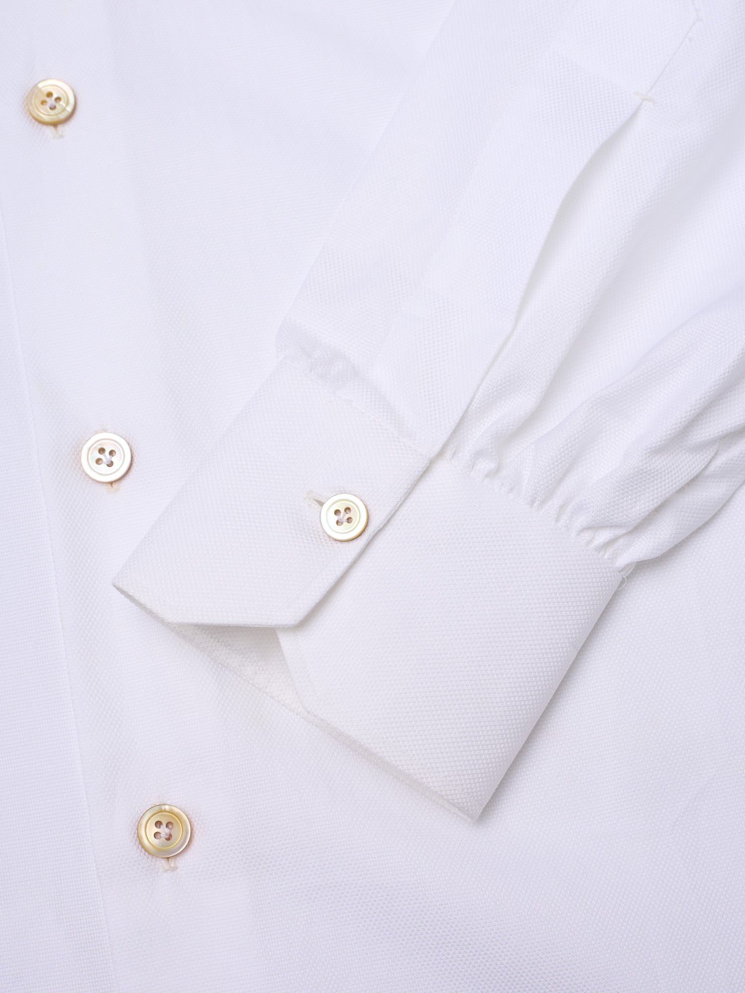 KITON Napoli White Oxford Cotton Dress Shirt