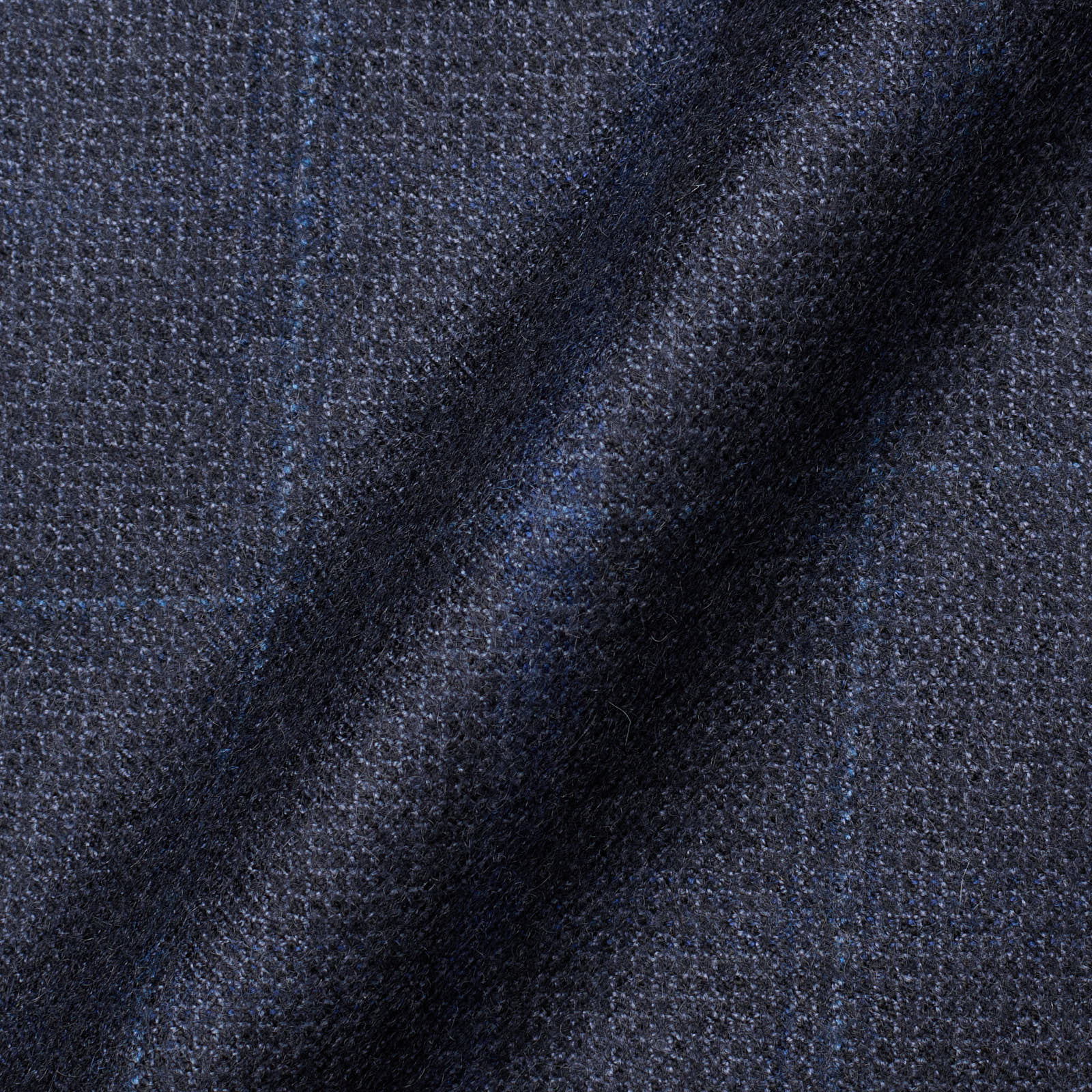 KITON Napoli for VANNUCCI Handmade Blue Plaid Cashmere Jacket EU 52 NEW US 42