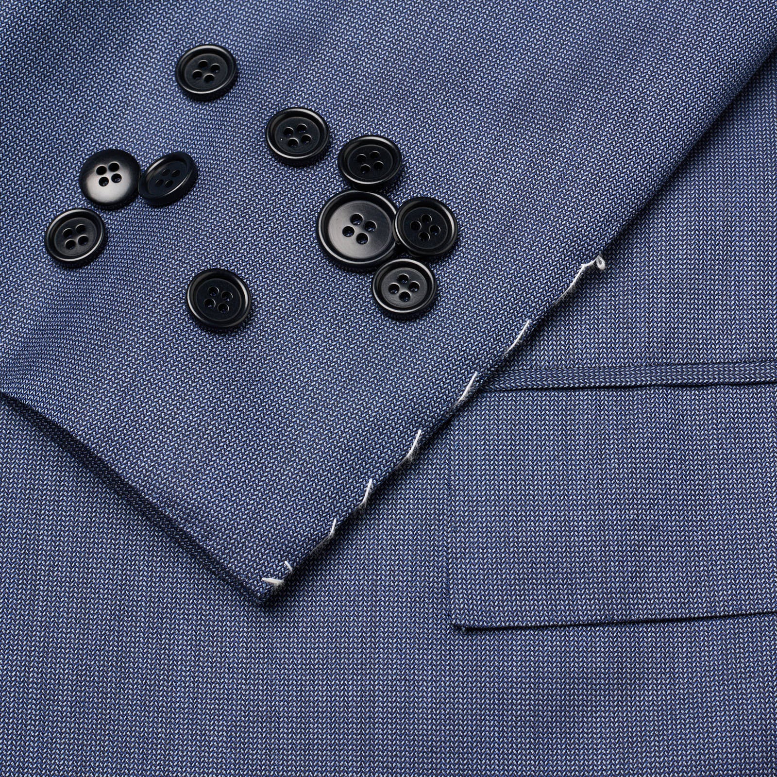 KITON Napoli for VANNUCCI Handmade Blue Wool Jacket EU 50 NEW US 40