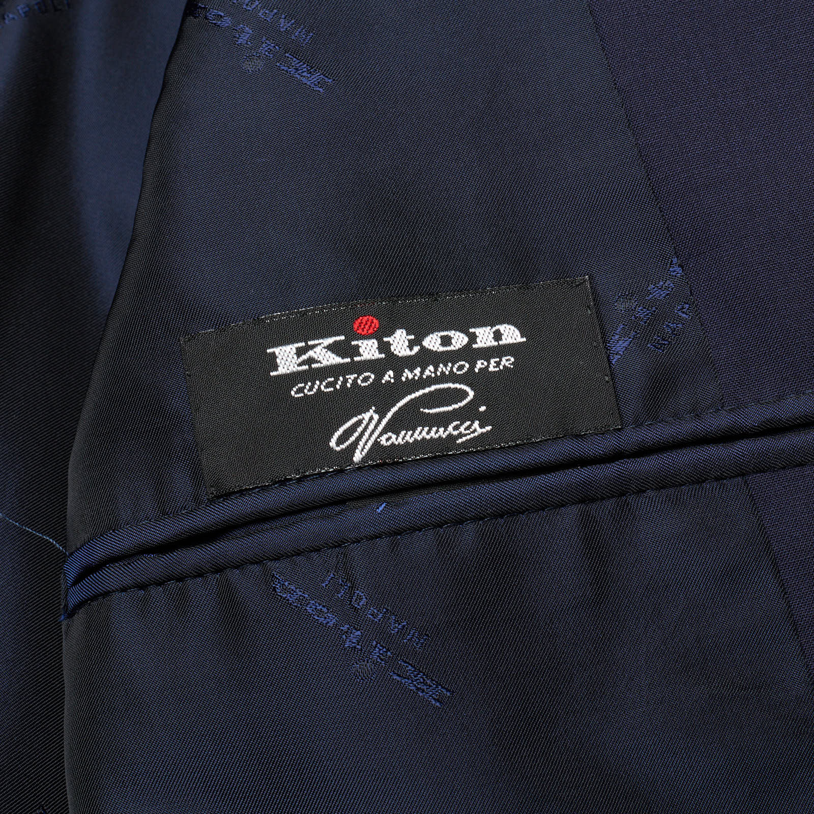 KITON Napoli Navy Blue Wool 14 Micron Super 180's Jacket Blazer EU 46 NEW US 36