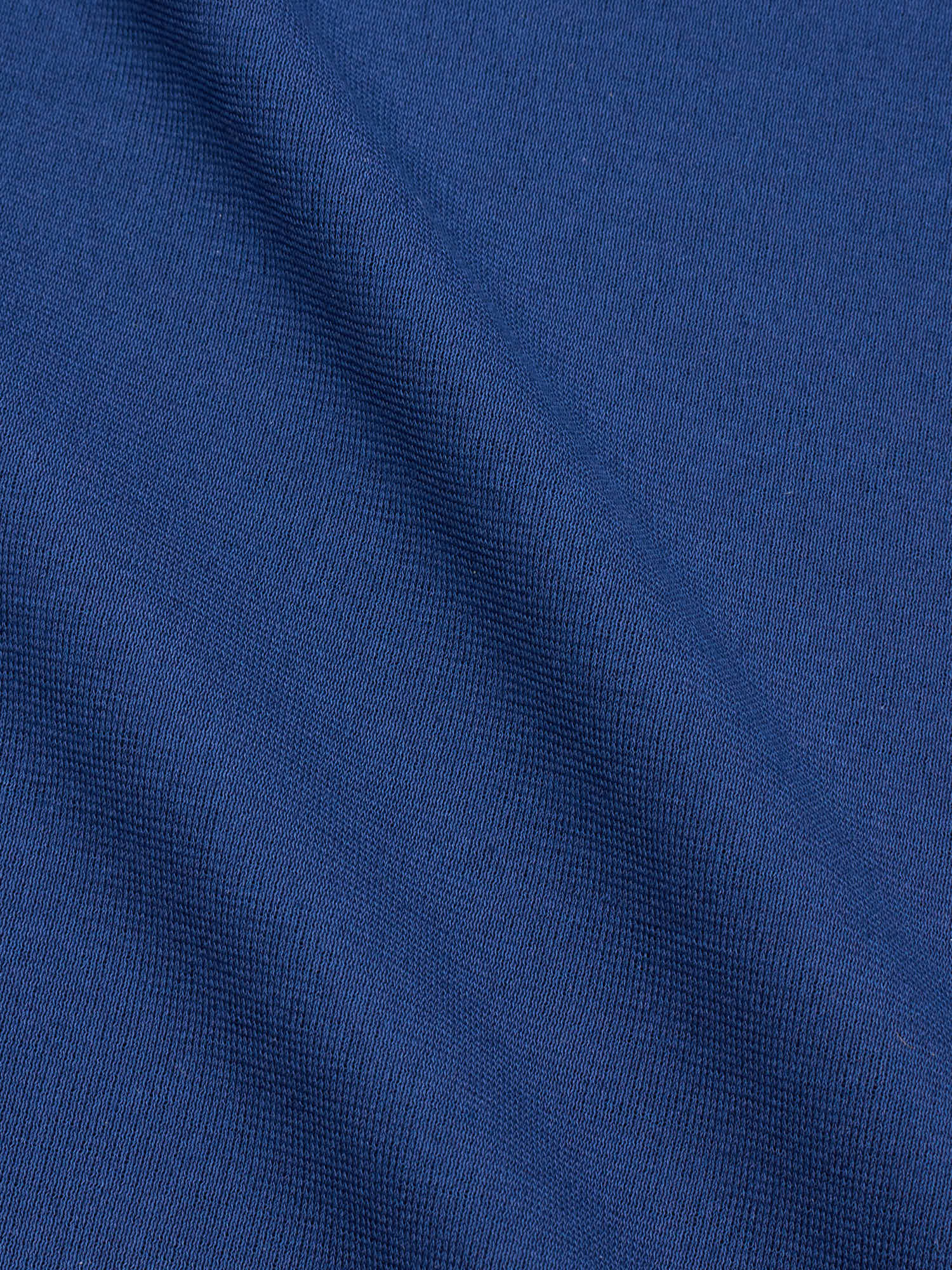 KITON KIRED "Positano" Avio Blue Exclusive Crepe Cotton Long Sleeve Shirt