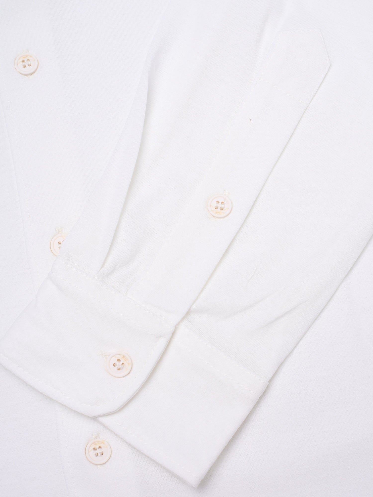 KITON KIRED Exclusive for Officine Napoli "Capri" White Cotton Long Sleeve Shirt