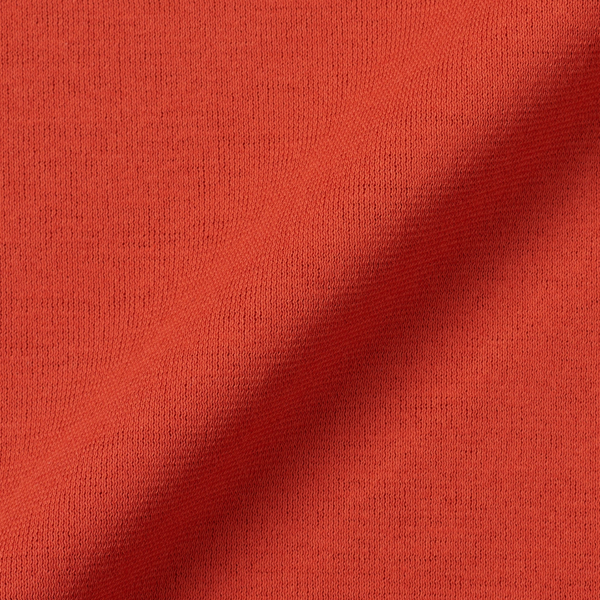 Kiton KIRED "Baciomc" Brick Red Exclusive Crepe Cotton Short Sleeve T-Shirt Slim 2023 KIRED