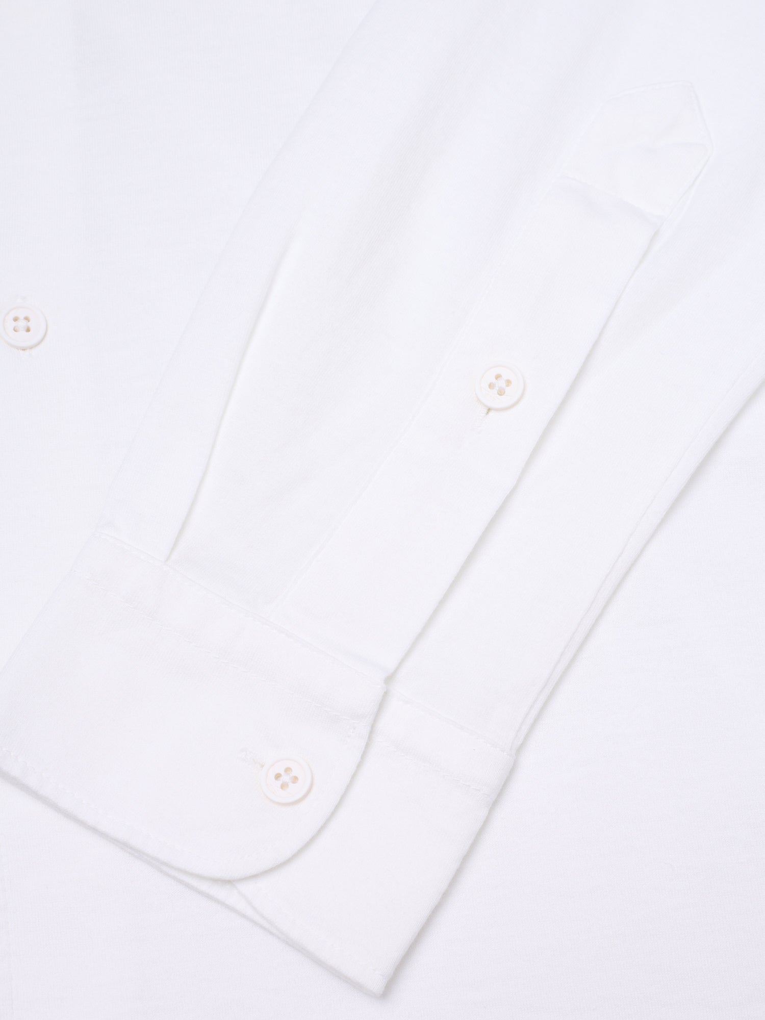 KITON KIRED "Capri" White Exclusive Crepe Cotton Long Sleeve Shirt