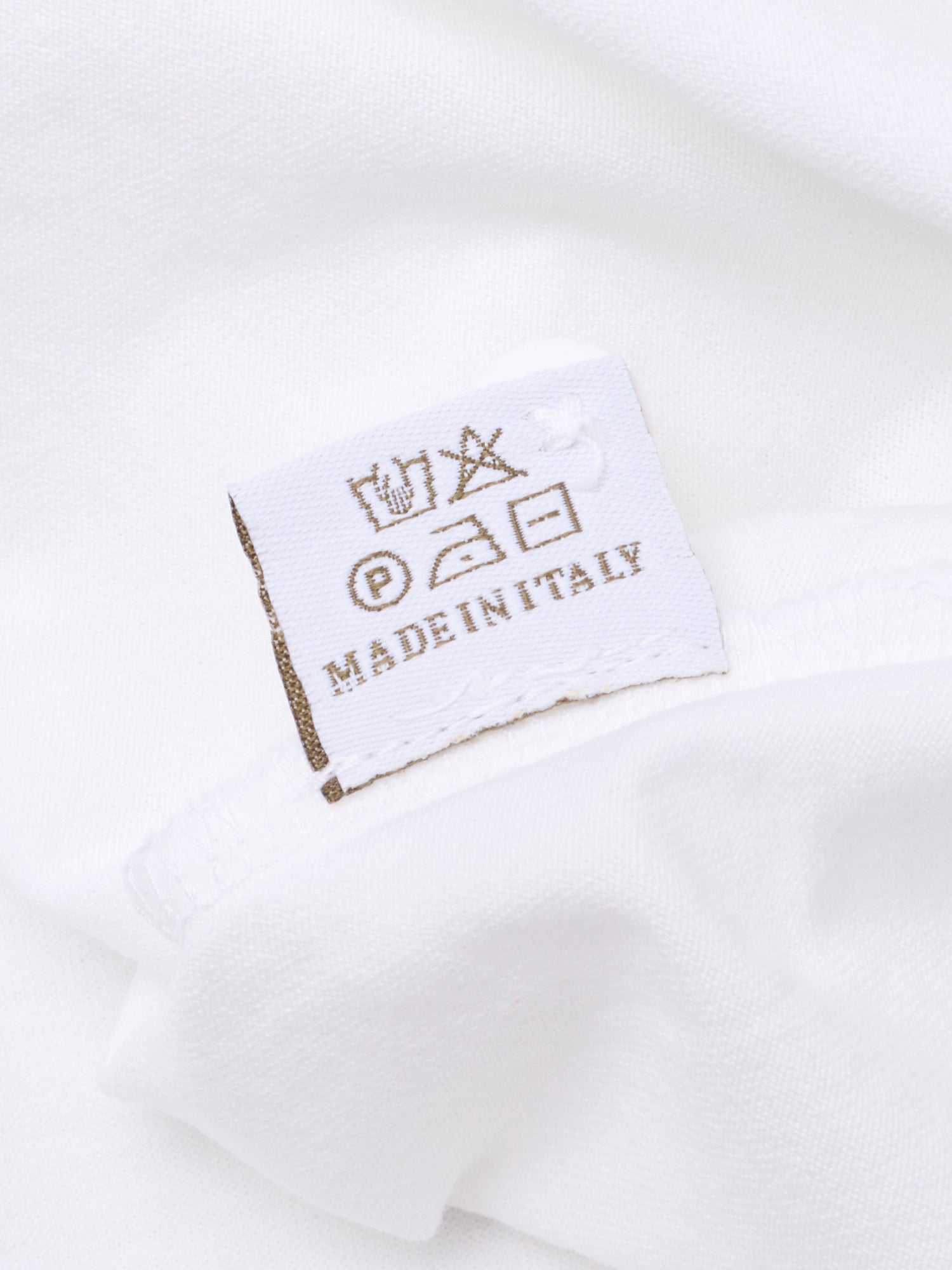 KITON KIRED "Capri" White Exclusive Crepe Cotton Long Sleeve Shirt