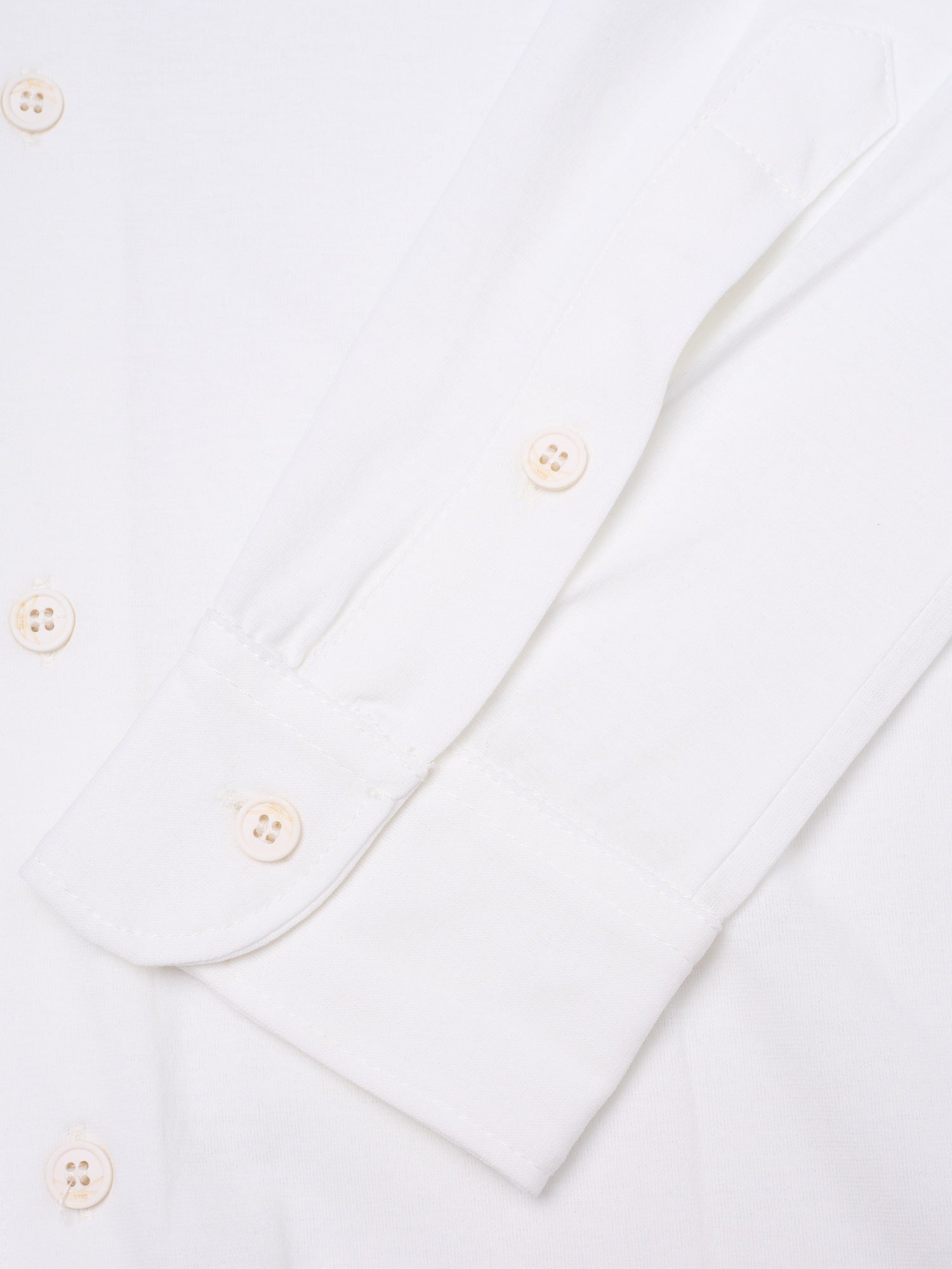 KITON KIRED "Capri" White Exclusive Crepe Cotton Long Sleeve Shirt