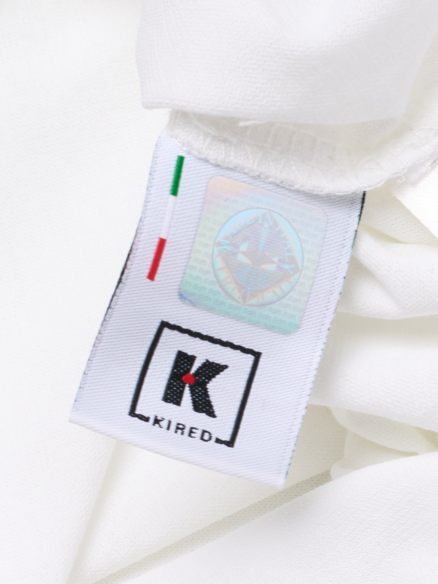 KITON KIRED for Tincati Milano White Exclusive Crepe Cotton Short Sleeve T-Shirt