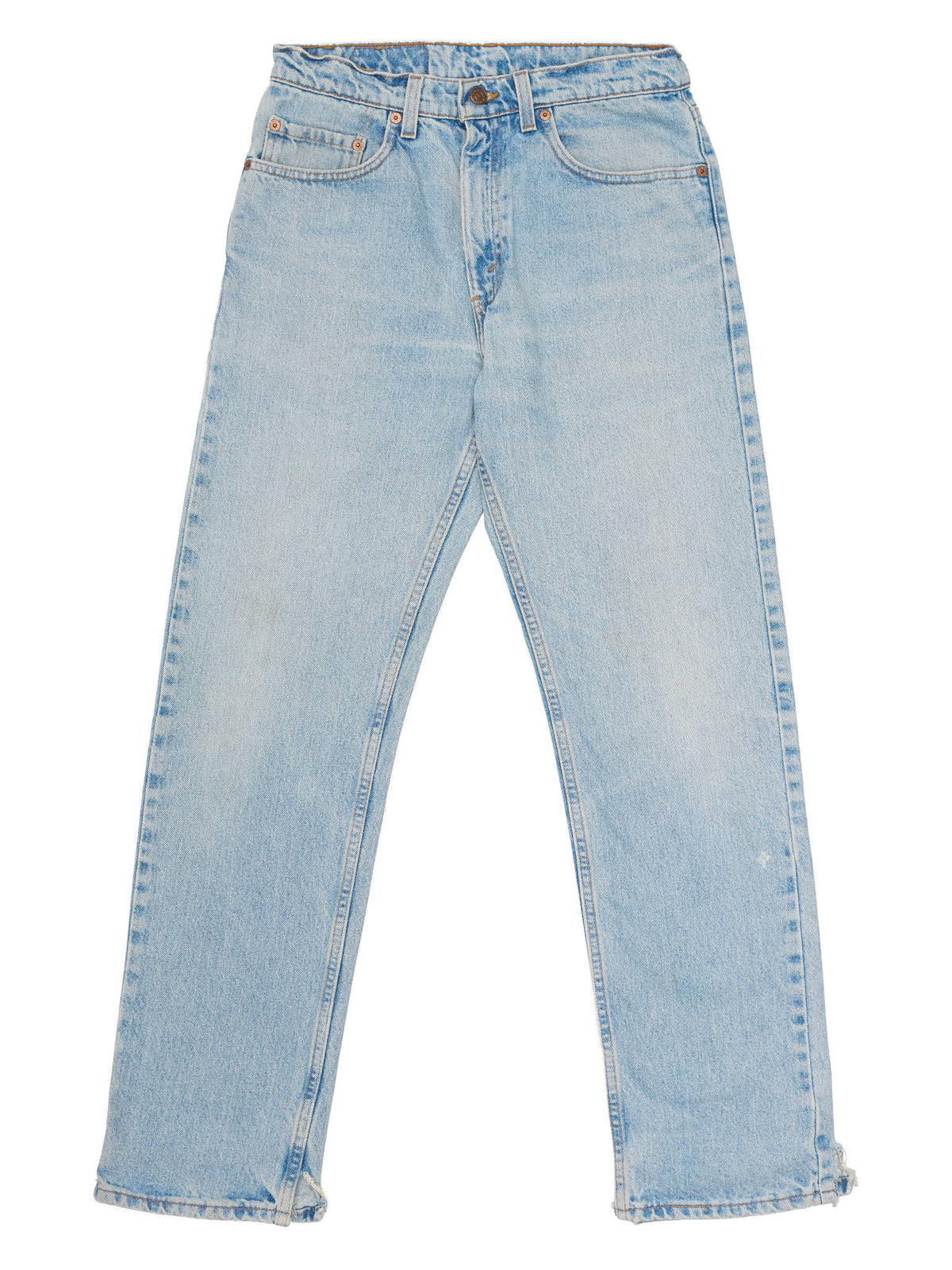 LEVI'S 505 Made in USA Faded Blue Cotton Jeans