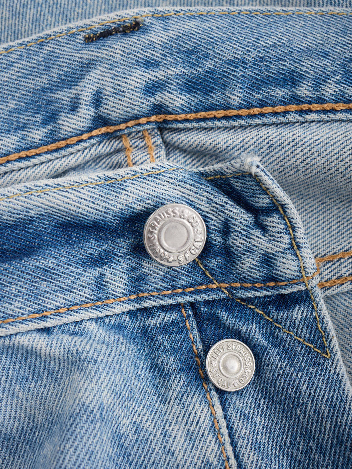 LEVI'S 501 CT Light Blue Customized & Tapered Leg Jeans