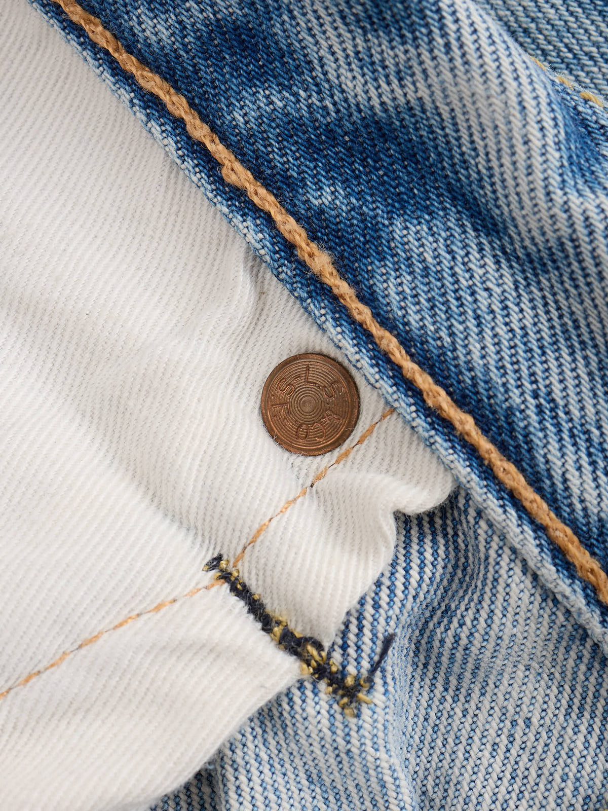 LEVI'S 501 CT Light Blue Customized & Tapered Leg Jeans