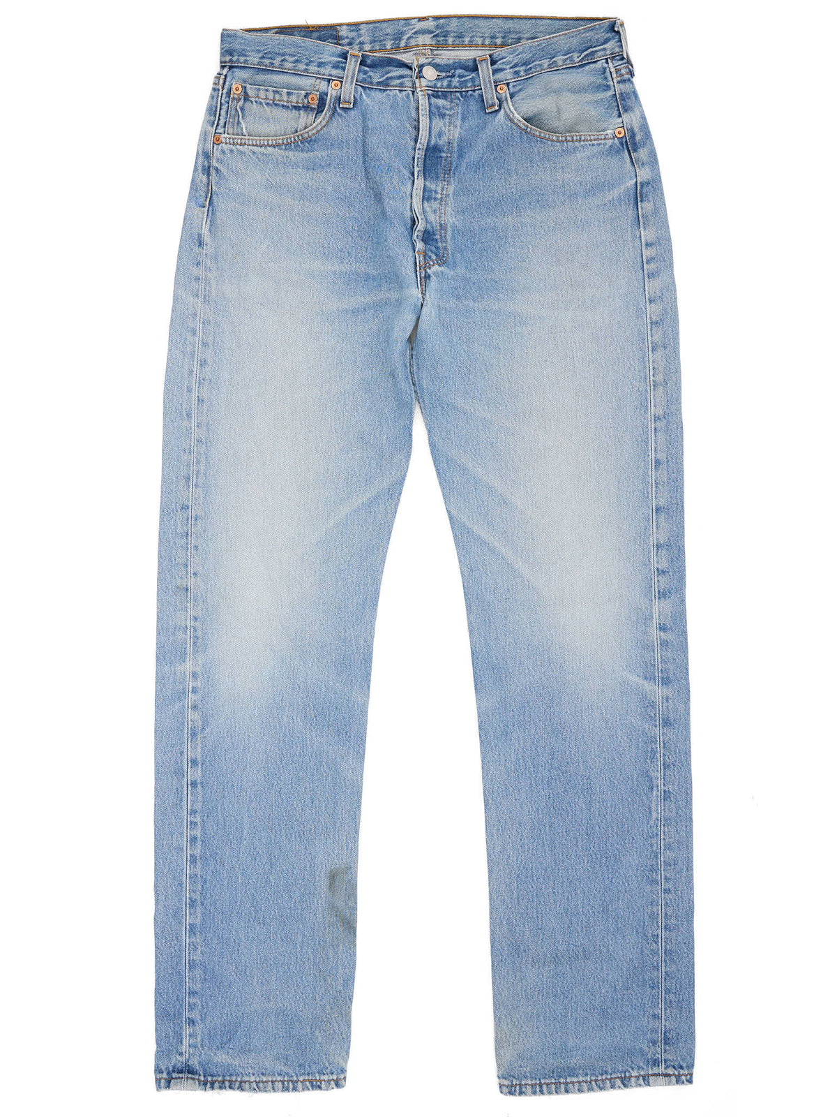 Vintage LEVI'S 501 Light Blue Straight Leg Jeans 1990's