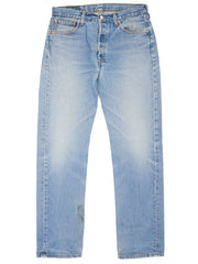 Vintage LEVI'S 501 Light Blue Straight Leg Jeans 1990's