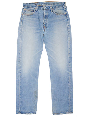 Vintage LEVI'S 501 Light Blue Straight Leg Jeans 1990's