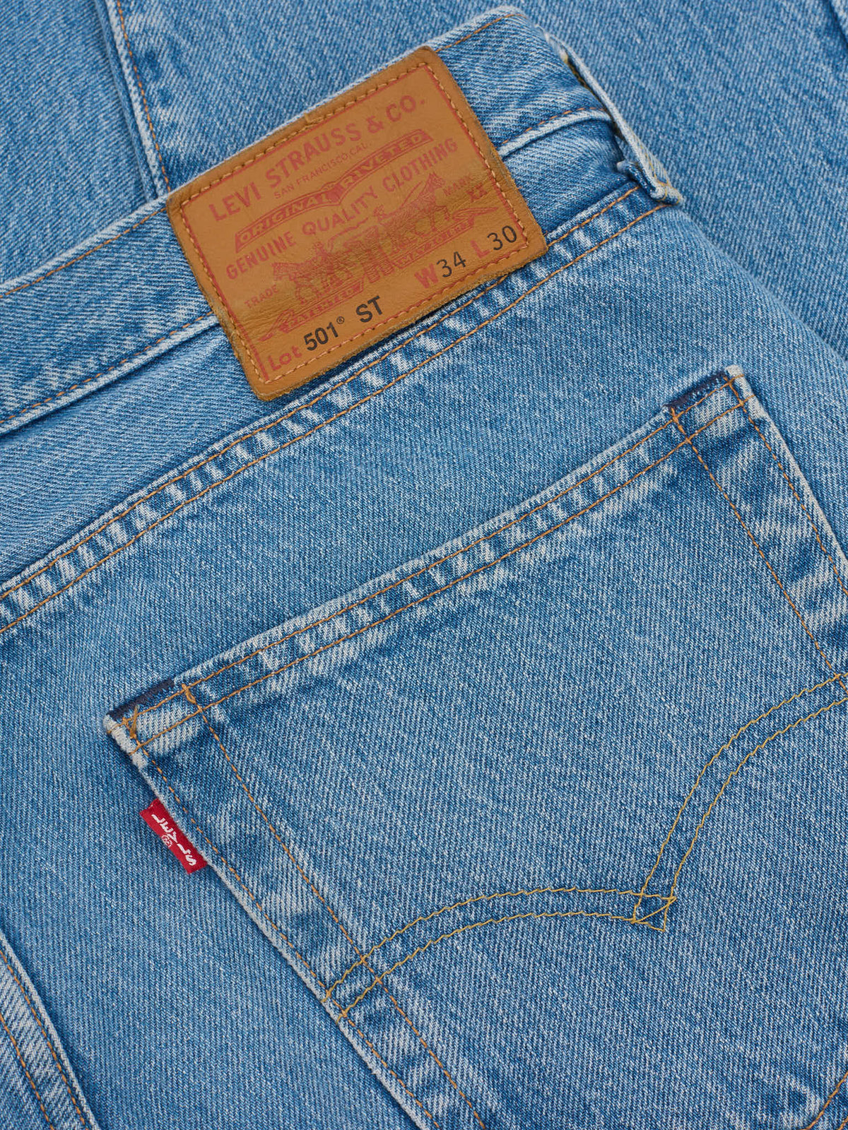LEVI'S Premium 501 ST Blue Slim Taper Leg Jeans