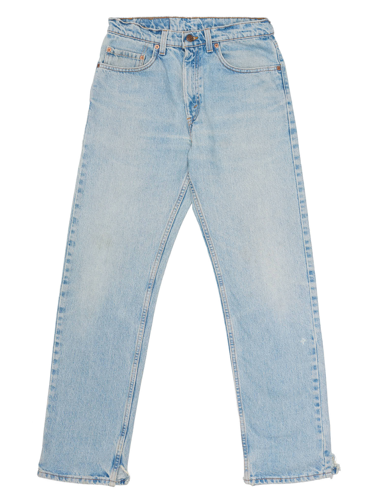 LEVI'S 505 Made in USA Faded Blue Cotton Jeans