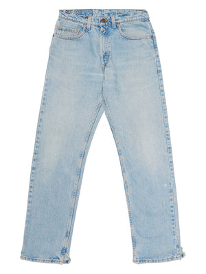 LEVI'S 505 Made in USA Faded Blue Cotton Jeans
