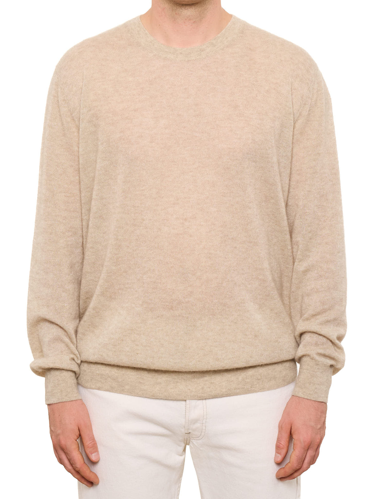 LORO PIANA Beige Cashmere-Silk Sweater NEW