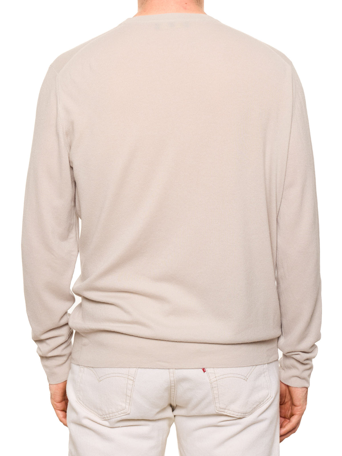 LORO PIANA Beige Baby Cashmere Classic Crewneck Sweater NEW