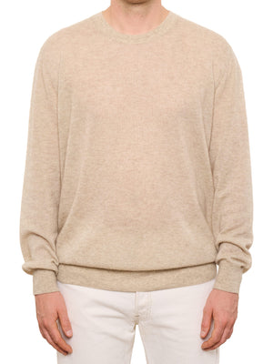 LORO PIANA Beige Cashmere-Silk Sweater NEW