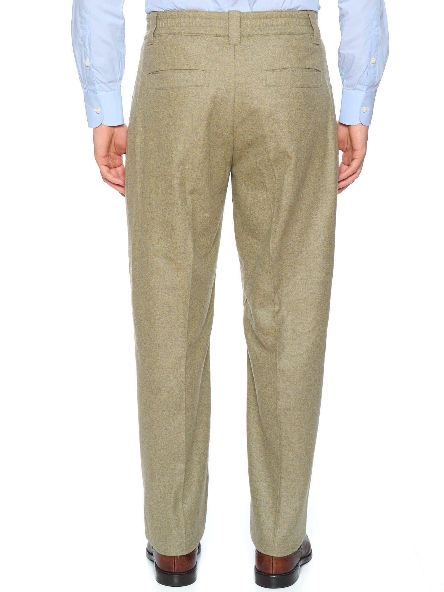LORO PIANA Virgin Wool-Cashmere Reinga Cash Flannel Trousers