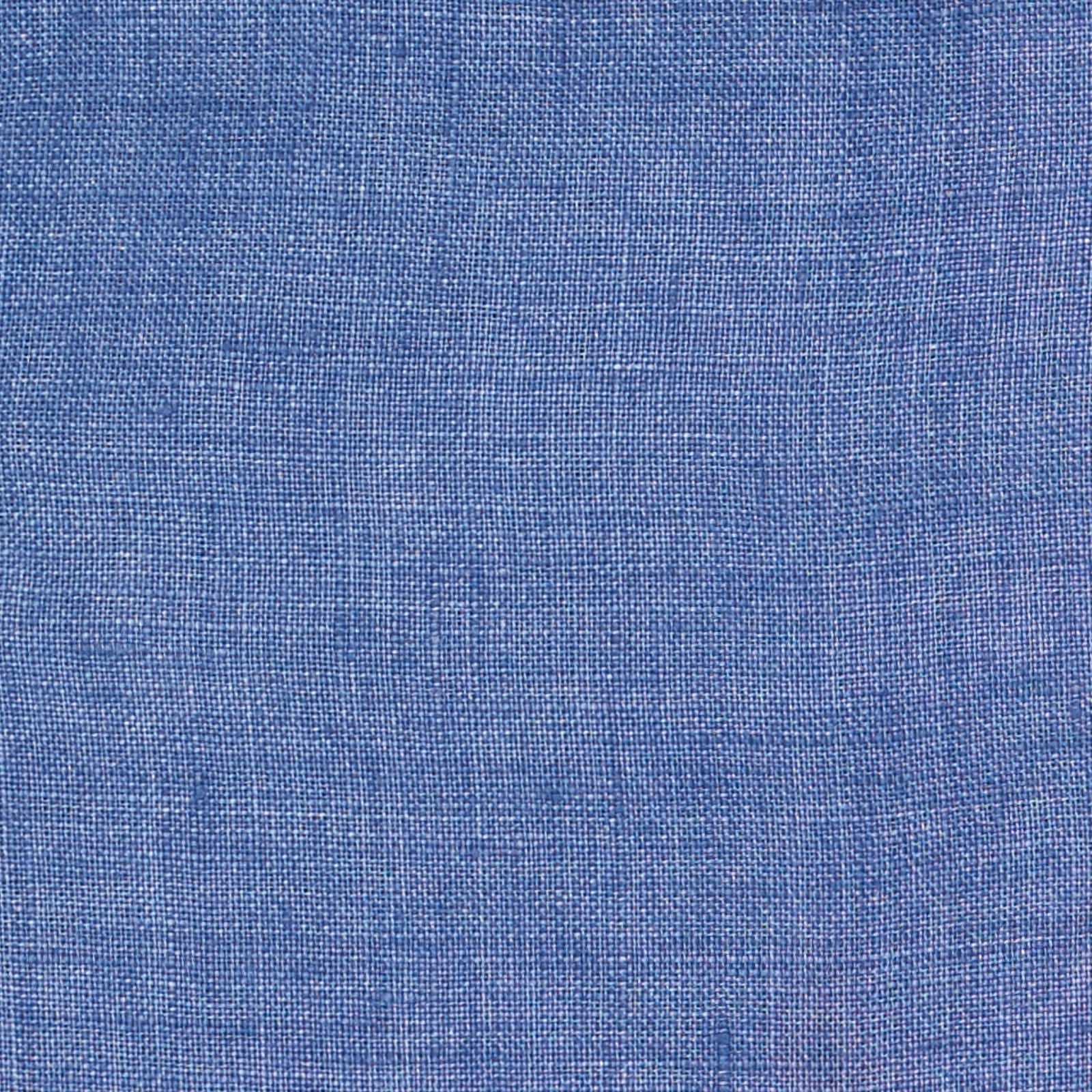 LORO PIANA "André" Infinity Blue Linen 1 Pocket Classic Dress Shirt NEW US L